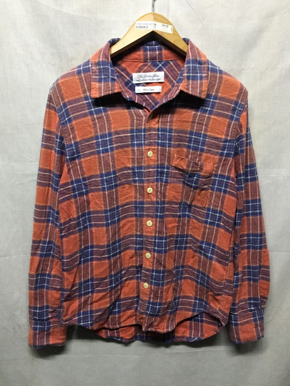Japanese Brand × Remi Relief Remi Relief Plaid Tartan Button Up Distressed Shirt Size US M / EU 48-50 / 2 - 1 Thumbnail