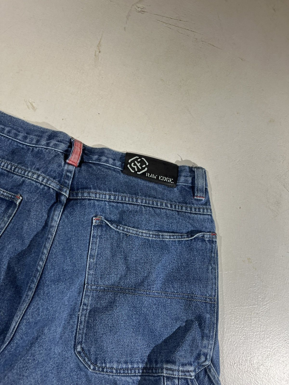Other Raw denim baggy y2k mens carpenter jean shorts Size US 36 / EU 52 - 5 Thumbnail