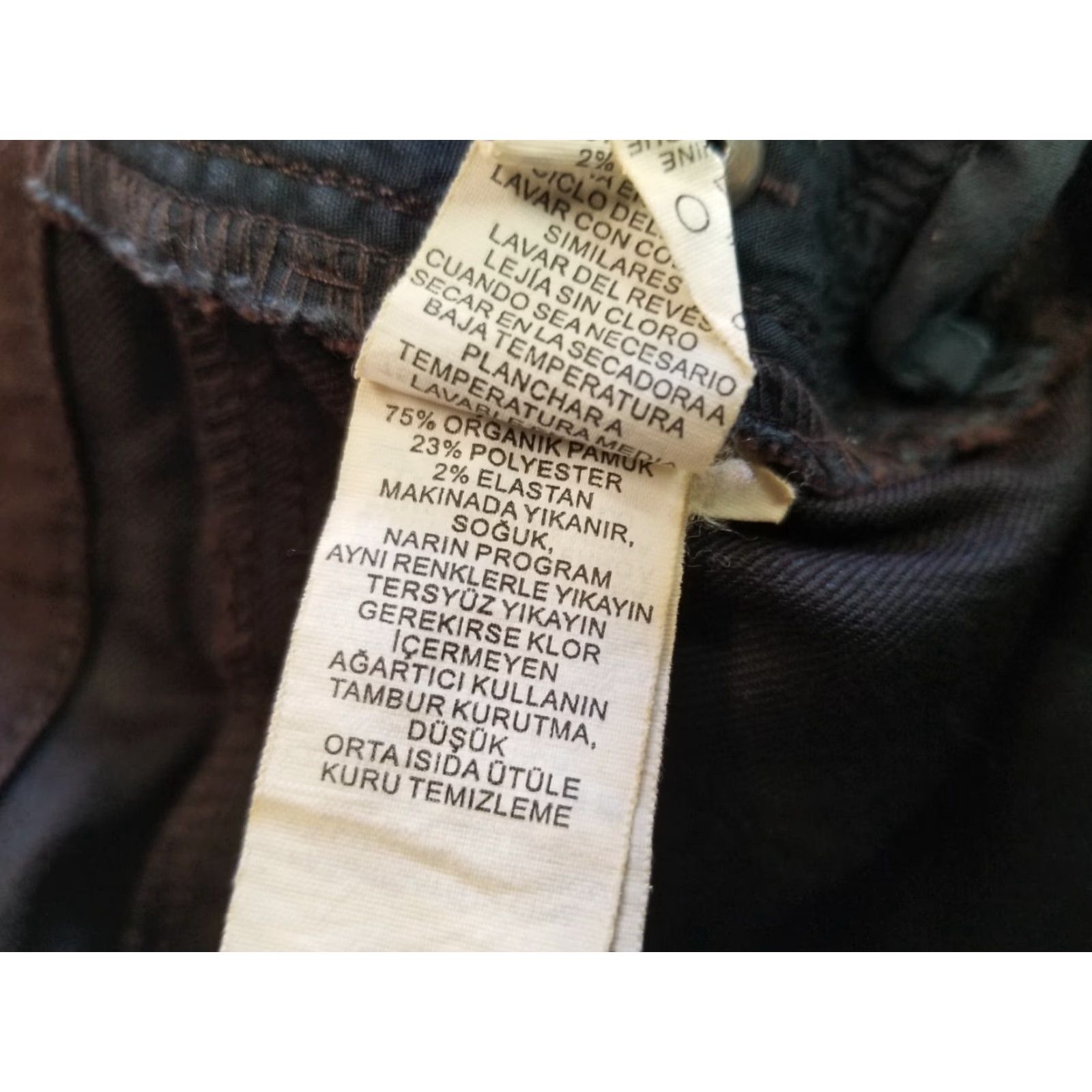 Prana Prana Jeans Women Tall 10 Inseam 35 Slim Straight Mid Rise Brown Denim Cotton Blend Pockets Belt Loops Button VintageNo Size 32" / US 10 / IT 46 - 7 Thumbnail