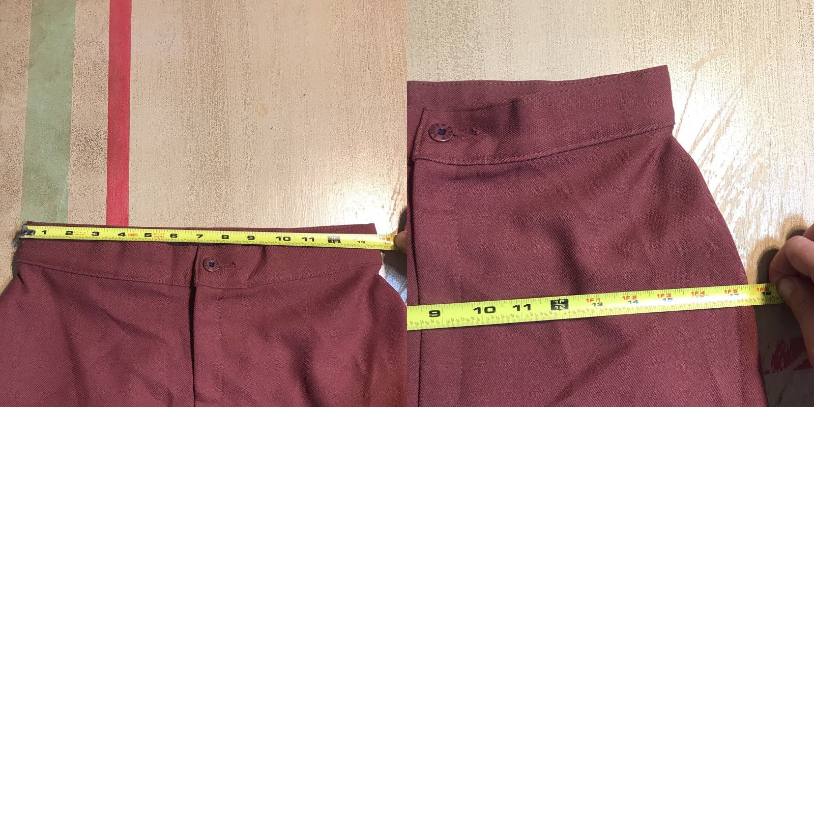 Vintage VINTAGE Levis Pants Main Points: 554 Polyester Pleated Straight Leg USA Red 27x29 Size 2 Womens Size 26" / US 2 / IT 38 - 10 Thumbnail