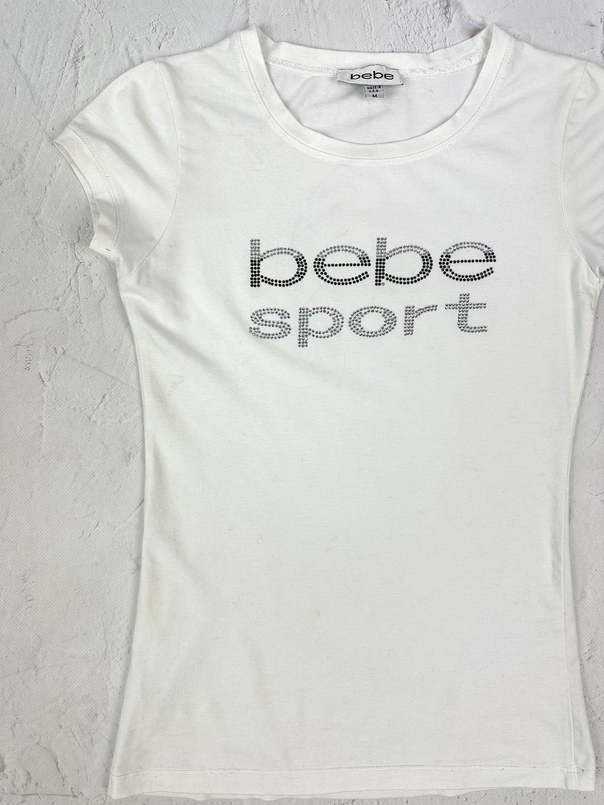 Vintage Vintage Bebe Sport White Tee Size M / US 6-8 / IT 42-44 - 3 Thumbnail