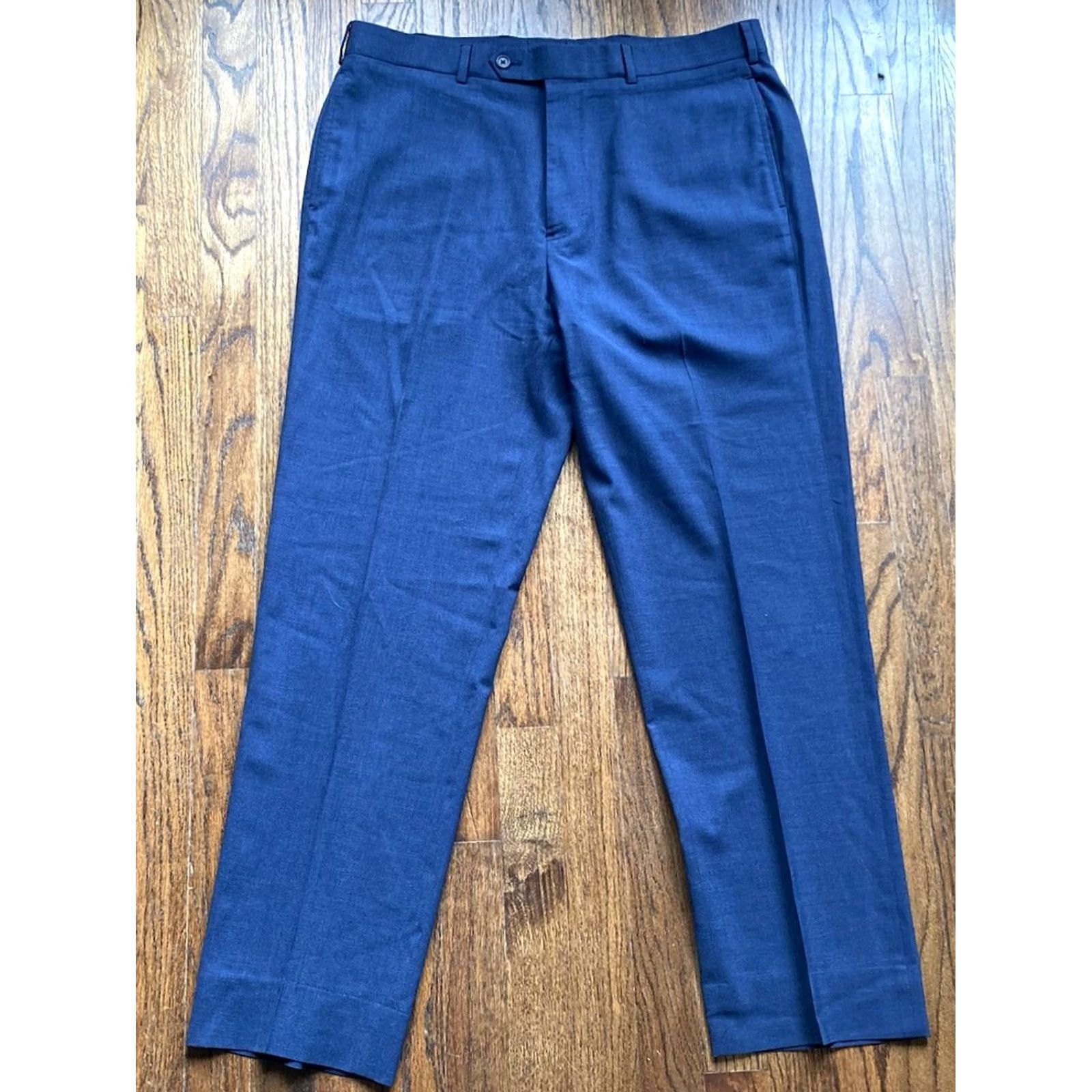 Brooks Brothers Brooks Brothers Dress Pants Mens 36x29 Navy Blue Wool Flat Front Regular Slacks Mens Dress Pants Blue Wool Classic Madison Slacks Size US 36 / EU 52 - 2 Thumbnail