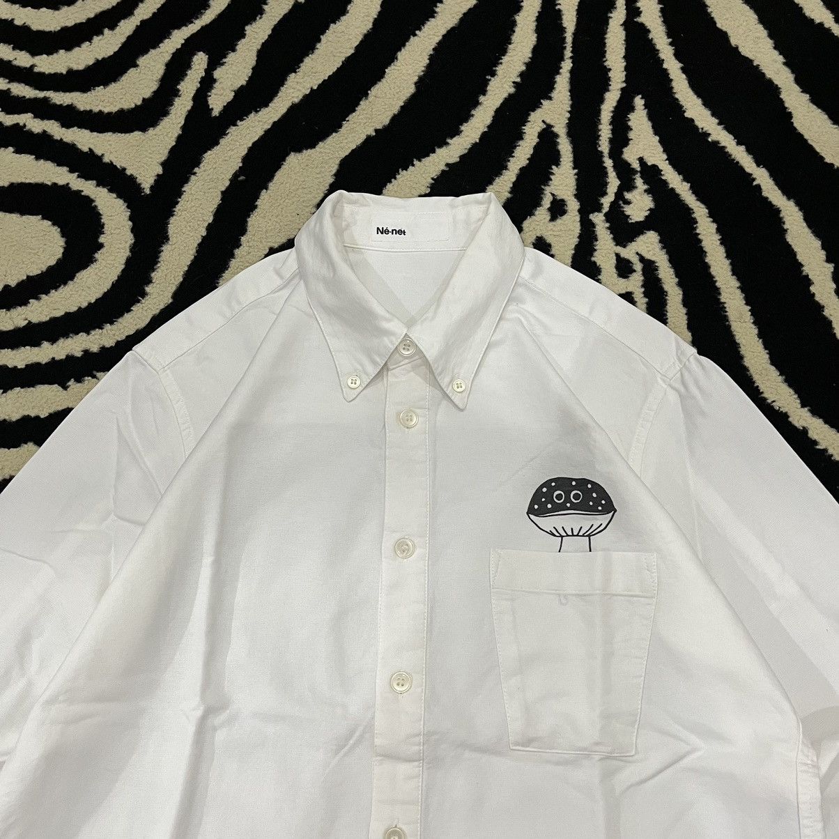 Tsumori Chisato Ne-net By ISSEY MIYAKE Classic White Sleeve Shirt Pocket Size US M / EU 48-50 / 2 - 2 Thumbnail