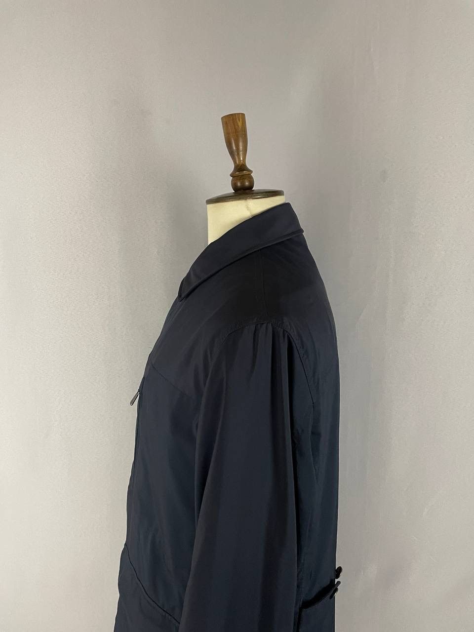Loro Piana Loro Piana Jacket Trench Navy Cashmere Size US XXL / EU 58 / 5 - 6 Thumbnail