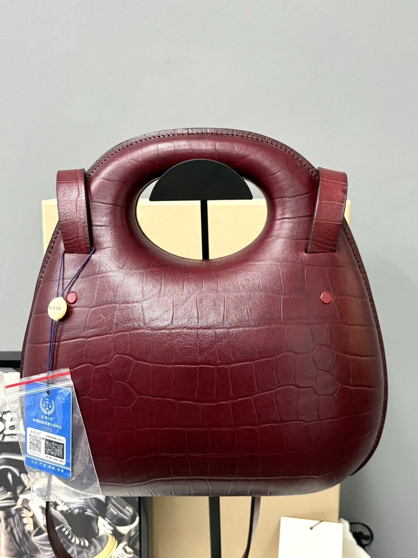 Lemaire Lemaire Egg Bag Crocodile Texture/ Size ONE SIZE - 2 Thumbnail