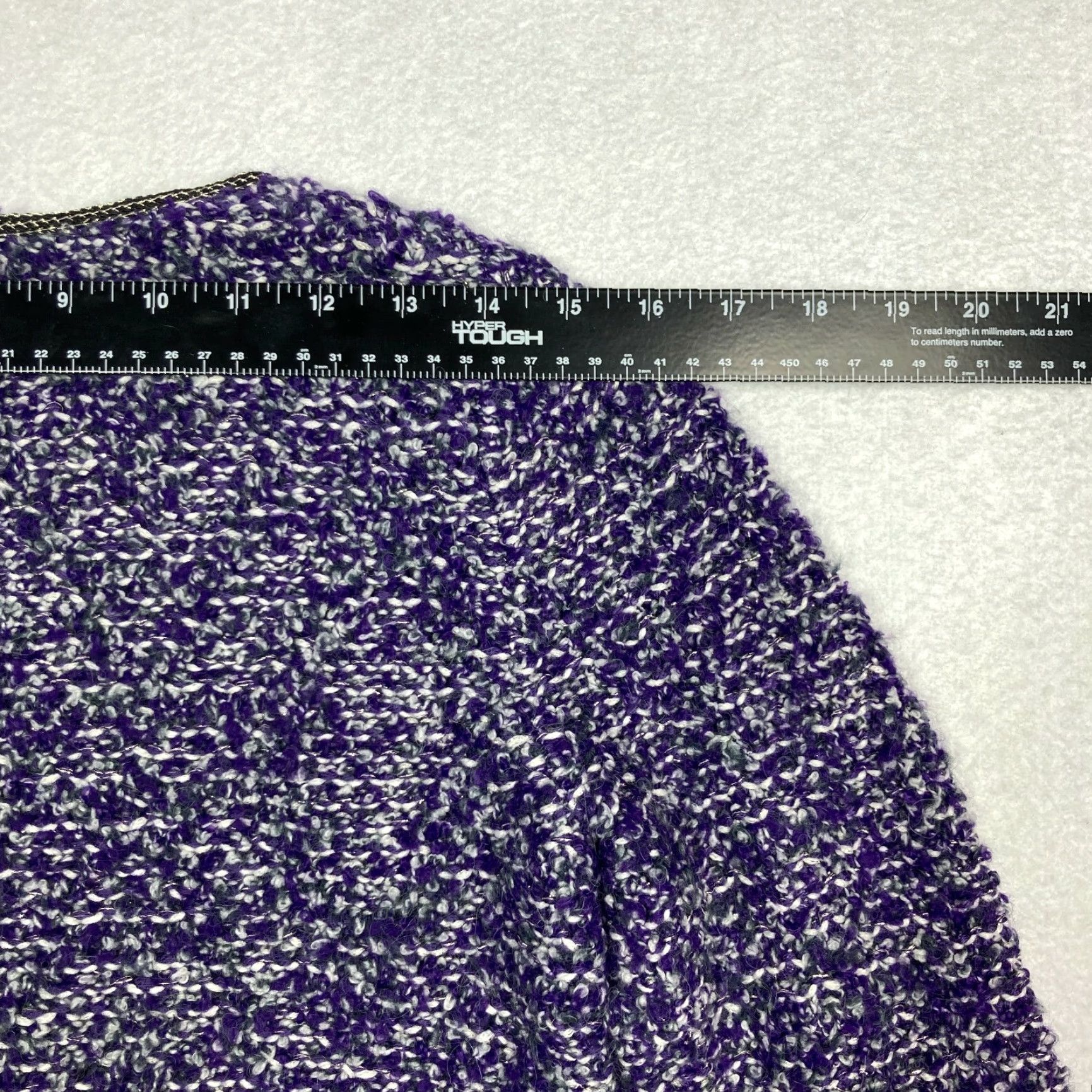 Vintage Chico’s Women's Purple Wool Alpaca Blend Knit Sweater Open-Knit Size 0 Hook Loop Closure Pullover Casual Knitwear Mens? Wait. Size XS / US 0-2 / IT 36-38 - 7 Thumbnail