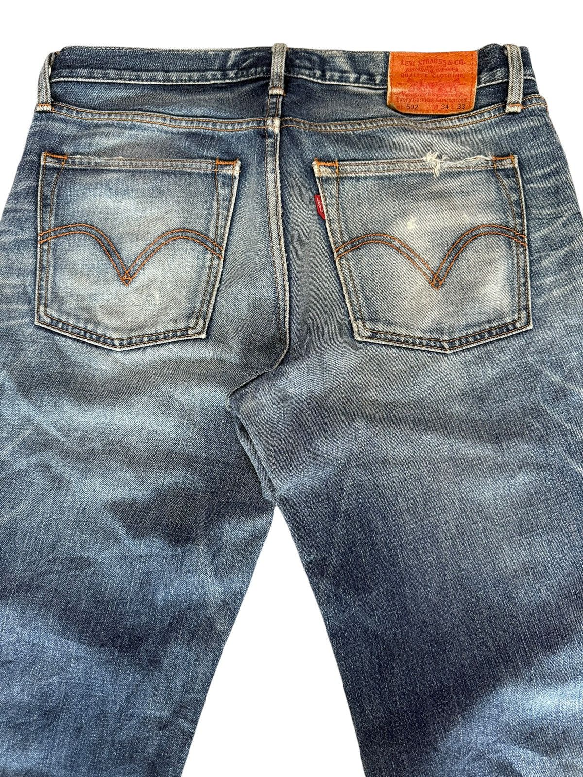 Levi's Vintage Clothing Vintage Levi’s Lot 502 Distressed Nice Design Denim Jeans Size US 32 / EU 48 - 13 Thumbnail