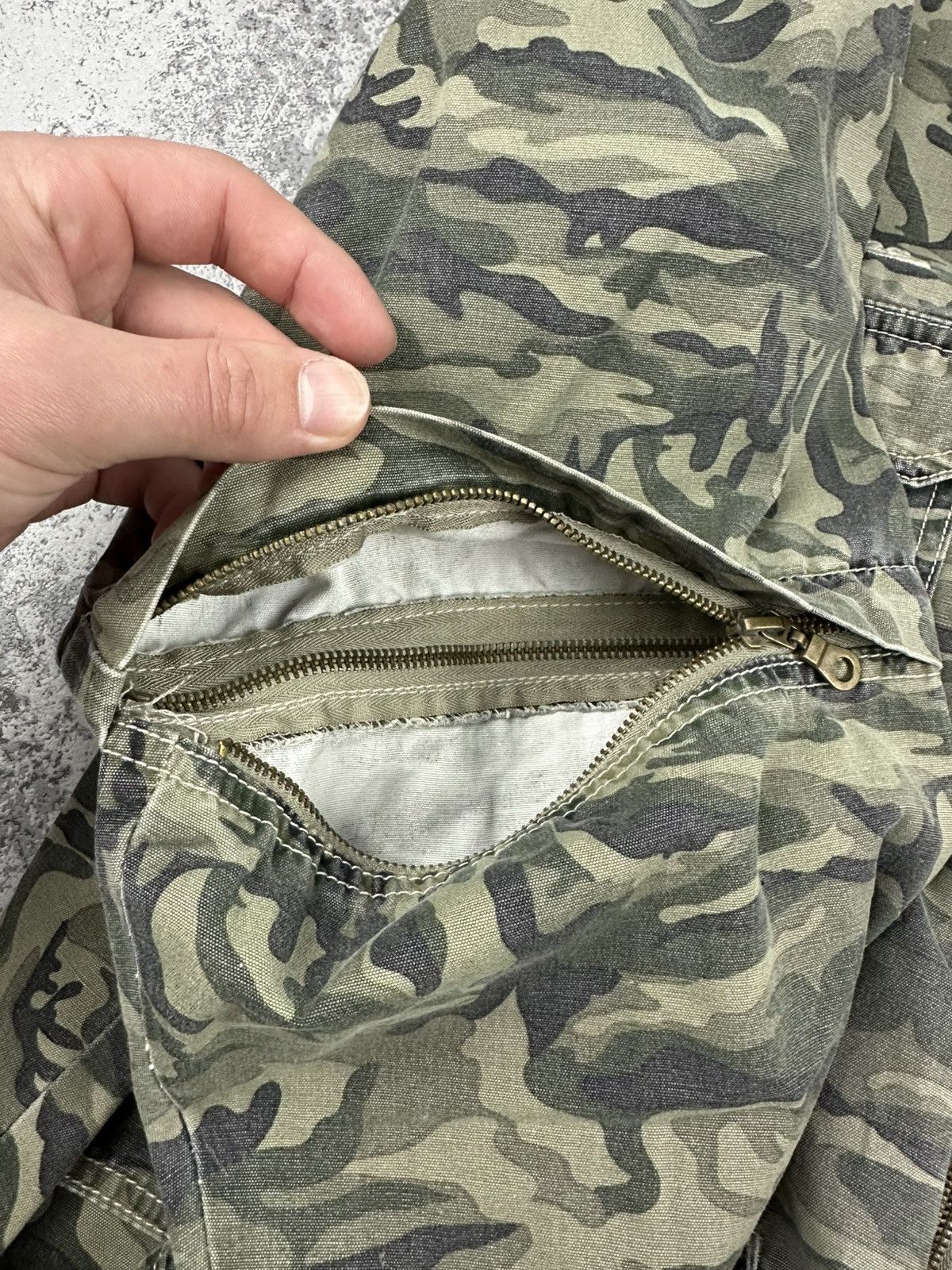 Designer Rare Farscape Camo Utility Bomber Jacket 2XL Streetwear Size US XXL / EU 58 / 5 - 10 Thumbnail