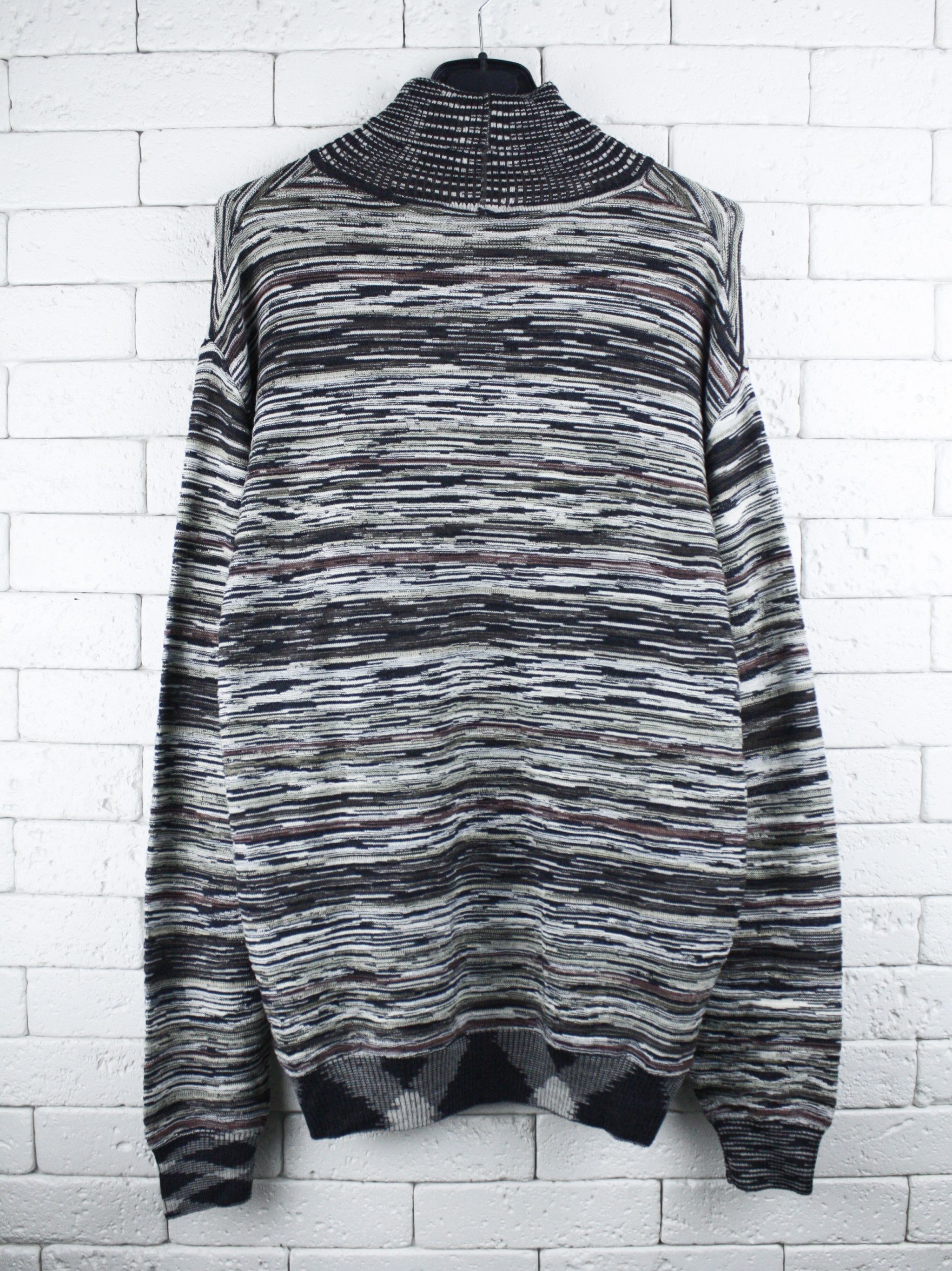 Missoni Missoni Vintage Striped Wool Silk Sweater Made in Italy Size US XL / EU 56 / 4 - 2 Thumbnail