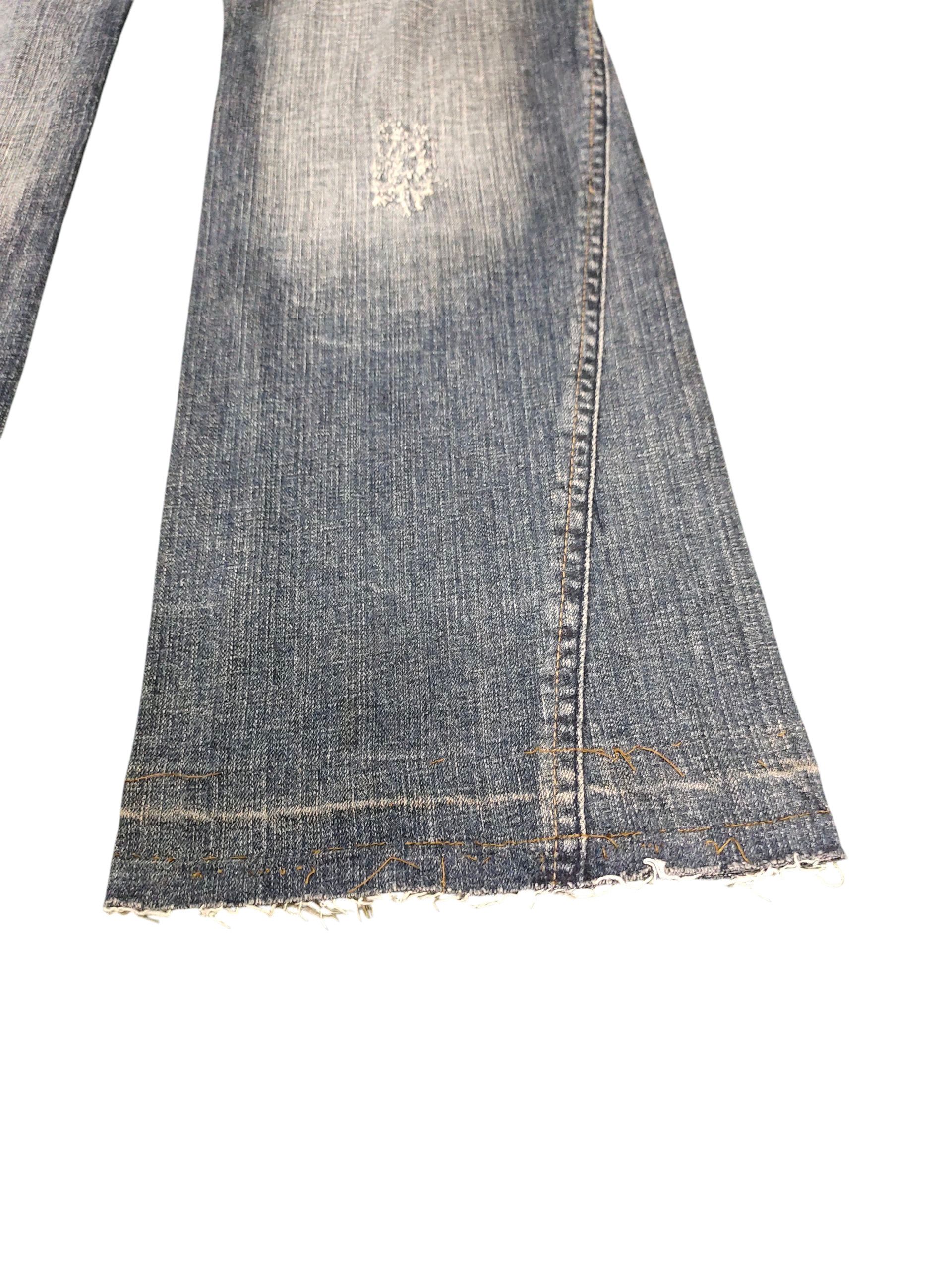 Hysteric Glamour Flare Jeans Camel Road Clawmark Distress Faded Bootcut Y2k Size US 32 / EU 48 - 6 Thumbnail