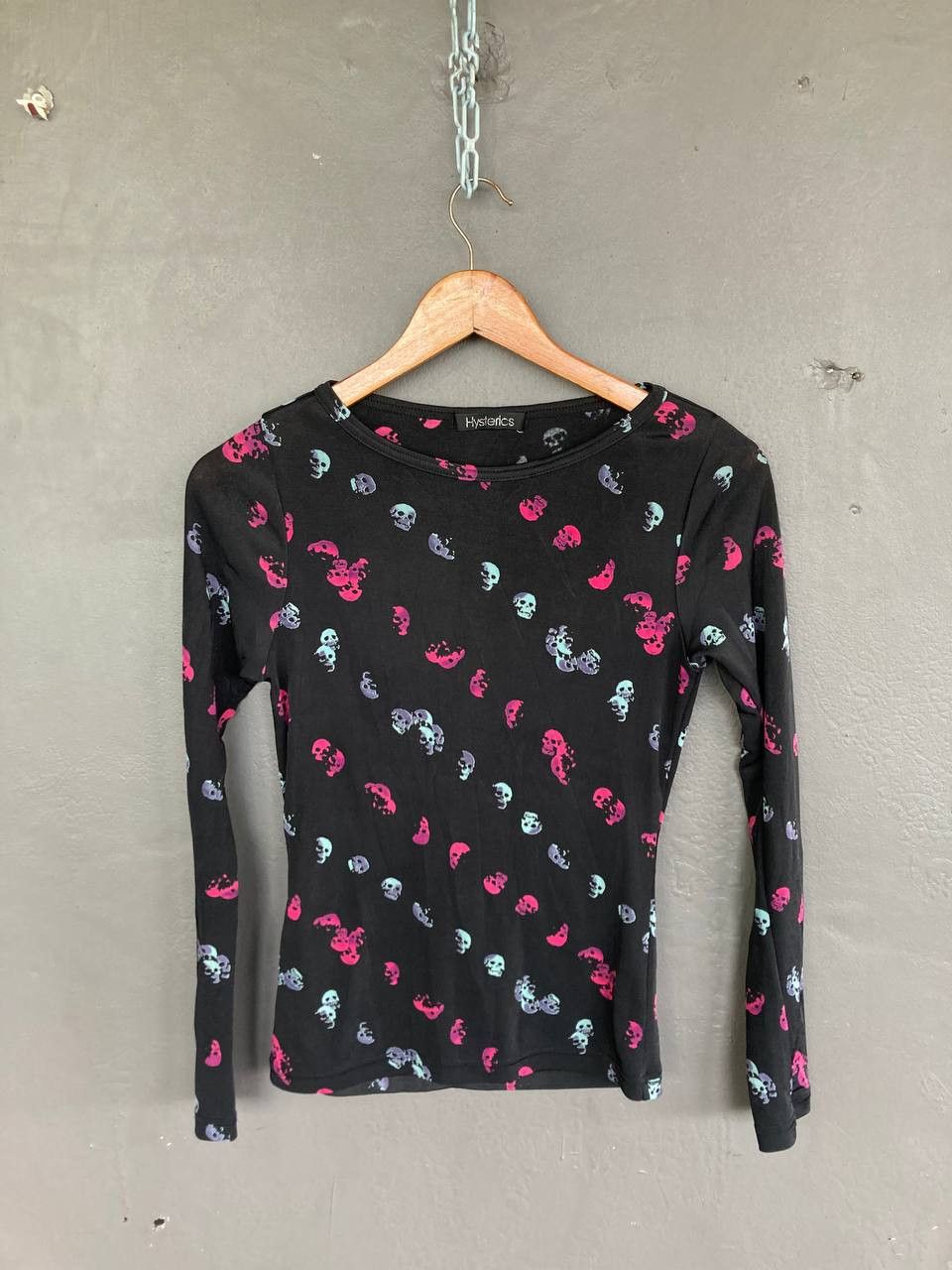 Hysteric Glamour 90’s Hysterics Mesh Longsleeves Top Size XS / US 0-2 / IT 36-38 - 1 Thumbnail