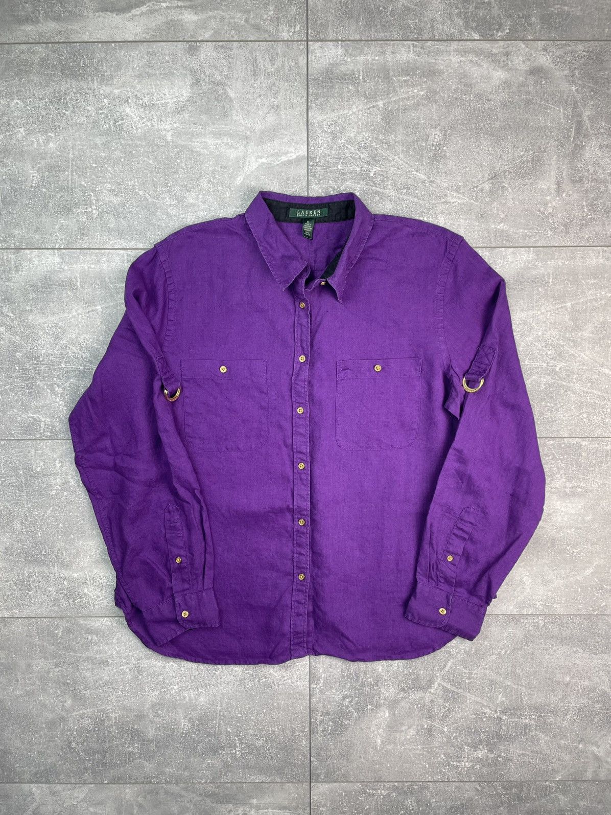 Polo Ralph Lauren × Ralph Lauren × Vintage Polo Ralph Lauren Purple Shirt Vintage Size XL / US 12-14 / IT 48-50 - 1 Thumbnail