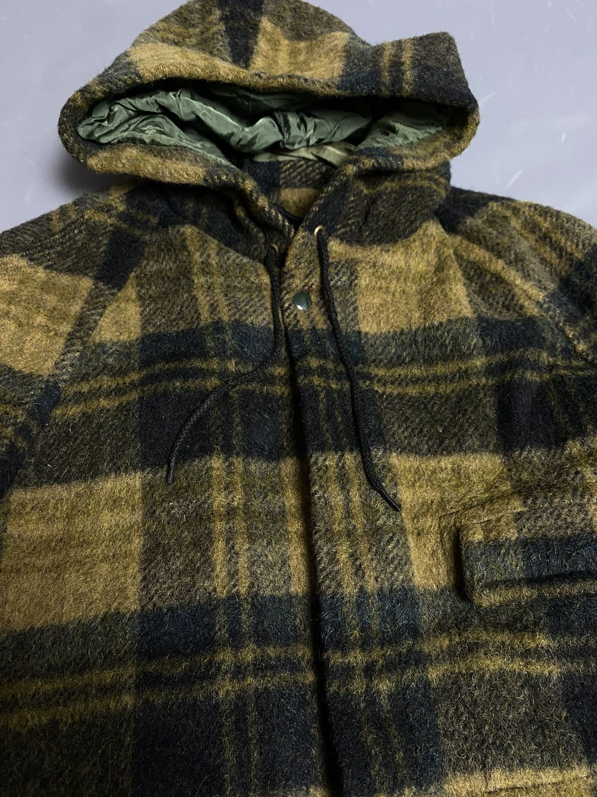William Barry VTG 70s William Barry Flannel Plaid Jacket Hooded Sz M USA Size US M / EU 48-50 / 2 - 4 Thumbnail