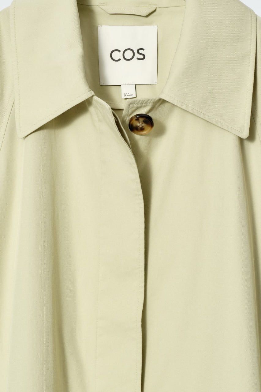Cos Cos oversized voluminous car coat Light Green Trench Jacket Size M / US 6-8 / IT 42-44 - 4 Thumbnail