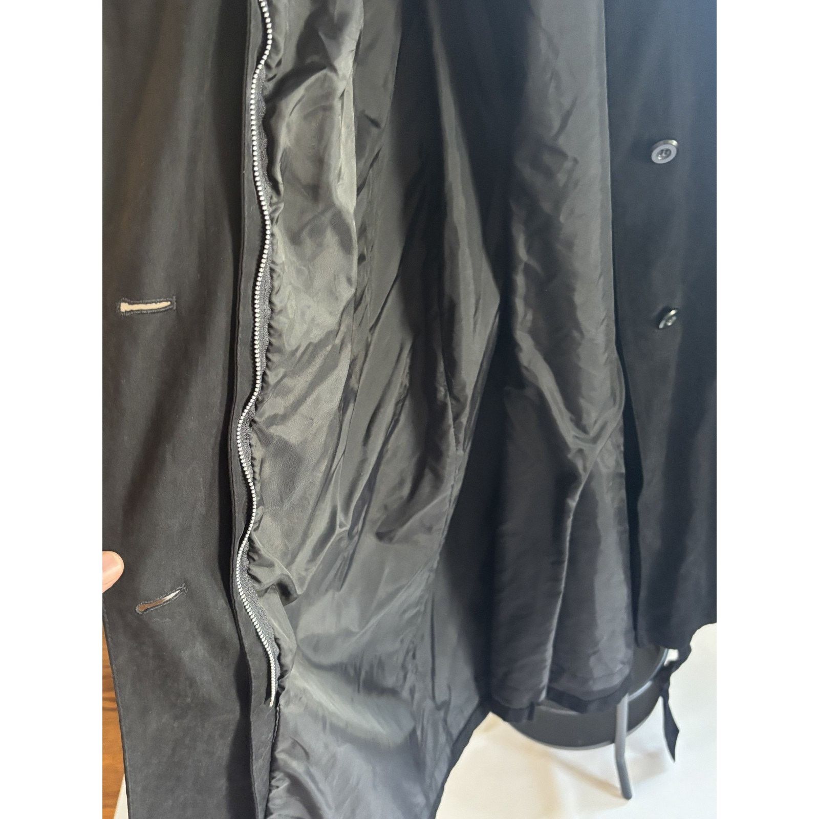 London Fog London Fog Black Trench Coat Women’s Full Length Classic Size L / US 10 / IT 46 - 6 Thumbnail