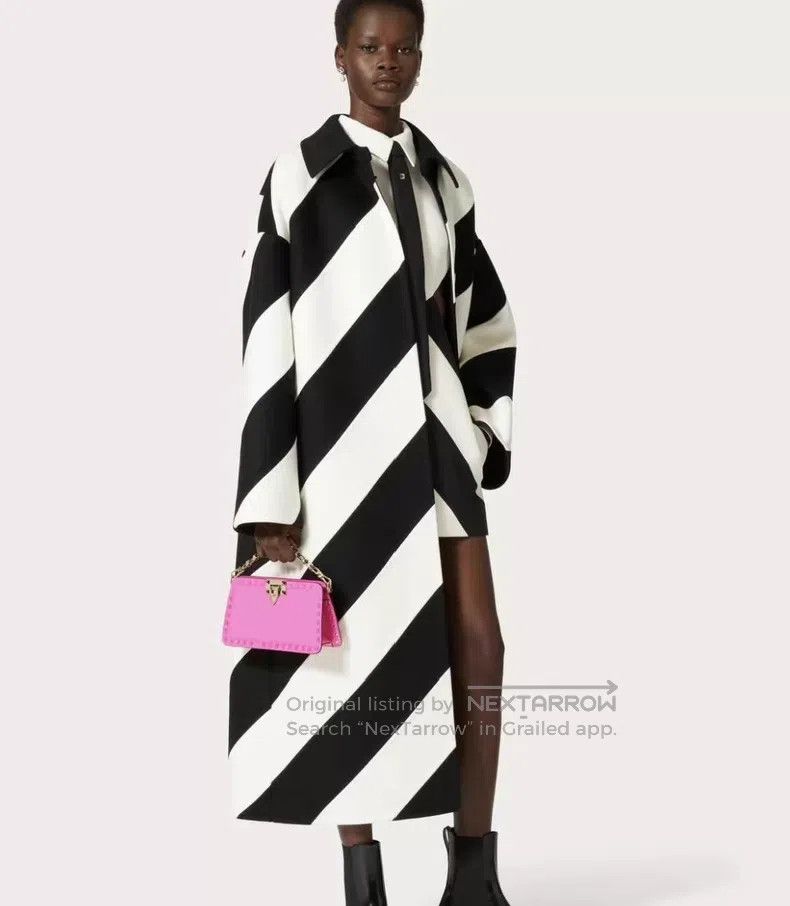 Valentino Valentino Twill stripe printed coat Size XS / US 0-2 / IT 36-38 - 3 Thumbnail