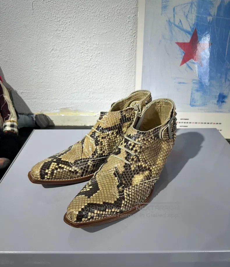 Junya Watanabe Junya Watanabe size S Snake Pattern Studded Pointed Toe Sh Size US 5 / EU 37 - 2 Thumbnail