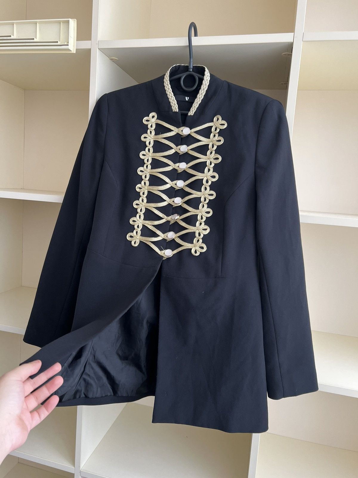 Vintage Napoleonic Style Military Blazer V By Very Gold Embroidery Size M / US 6-8 / IT 42-44 - 8 Thumbnail
