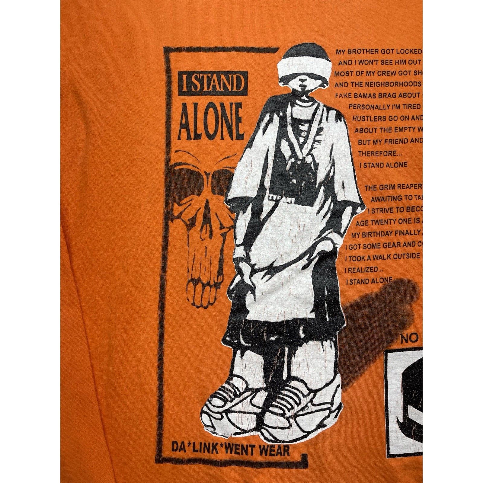 Other RARE Vtg 90s DaLinkWent Wear I Stand Alone Longsleeve T Tupa Size US XL / EU 56 / 4 - 4 Thumbnail