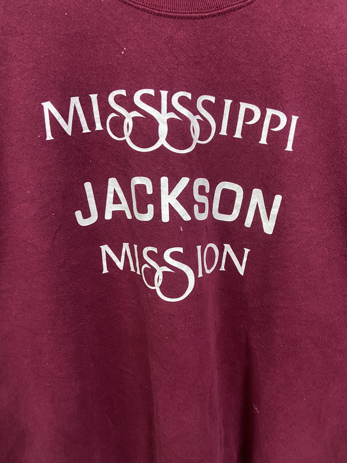 Fruit Of The Loom × Vintage vintage sweatshirt mississippi jackson mission Size US XL / EU 56 / 4 - 2 Thumbnail