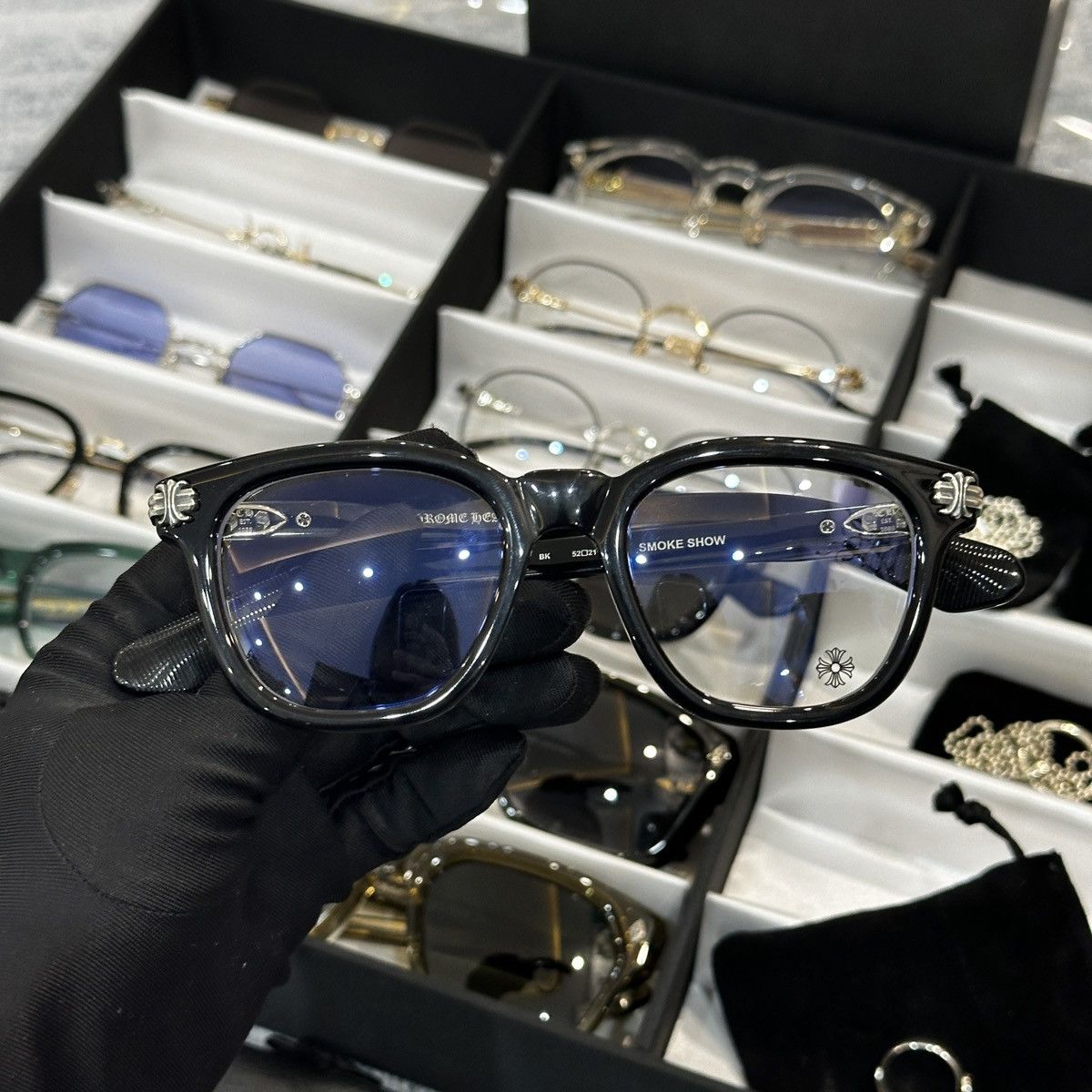 Chrome Hearts CHROME HEARTS SMOKE SHOW EYEGLASSES Size ONE SIZE - 3 Thumbnail