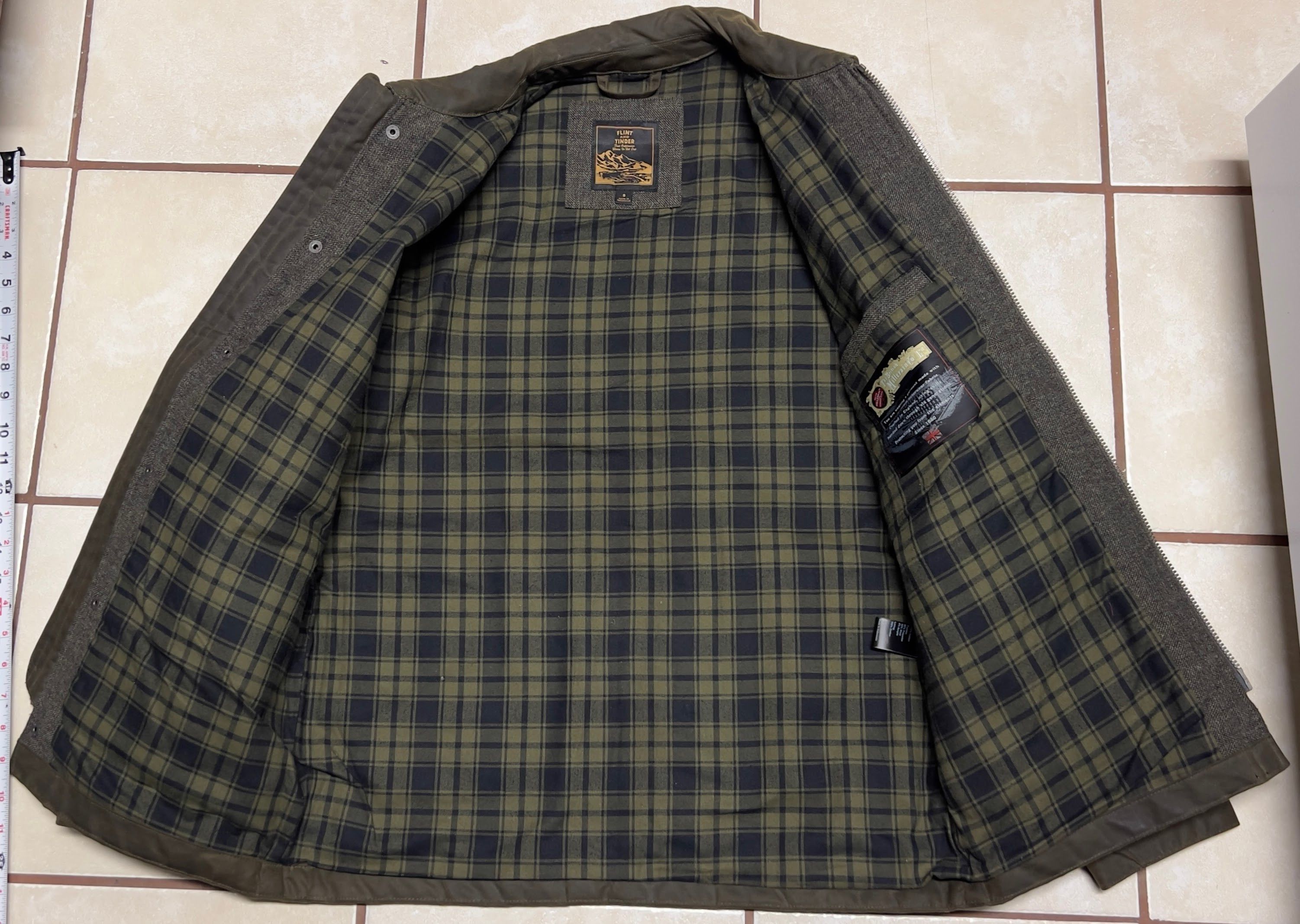 Flint And Tinder Flint & Tinder Flannel Lined Waxed Hudson Jacket Size US S / EU 44-46 / 1 - 5 Thumbnail