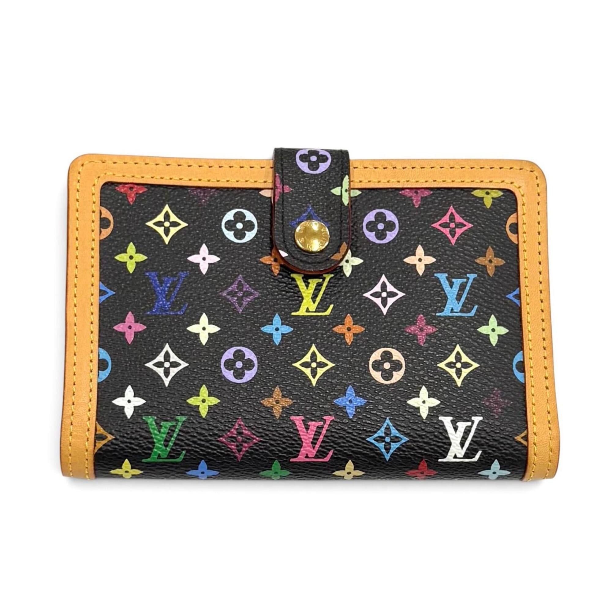 Louis Vuitton LOUIS VUITTON M92988 Portefeuille Viennois Monogram Multicolor Bi-fold Wallet (Noir) - Made in France Women's Comes with Box and Dust Bag Size ONE SIZE - 1 Thumbnail