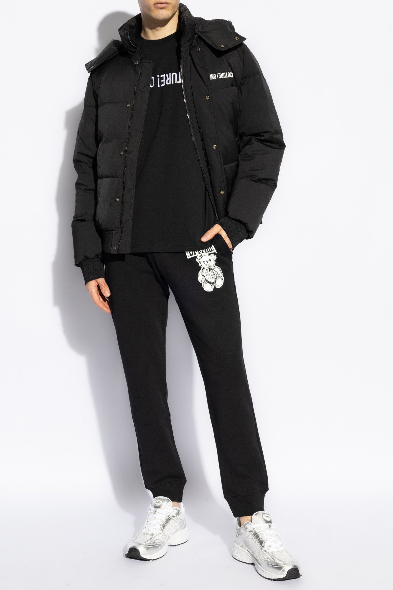 Moschino o1s22i1n0924 High-neck Down Jacket in Black Size US M / EU 48-50 / 2 - 2 Thumbnail