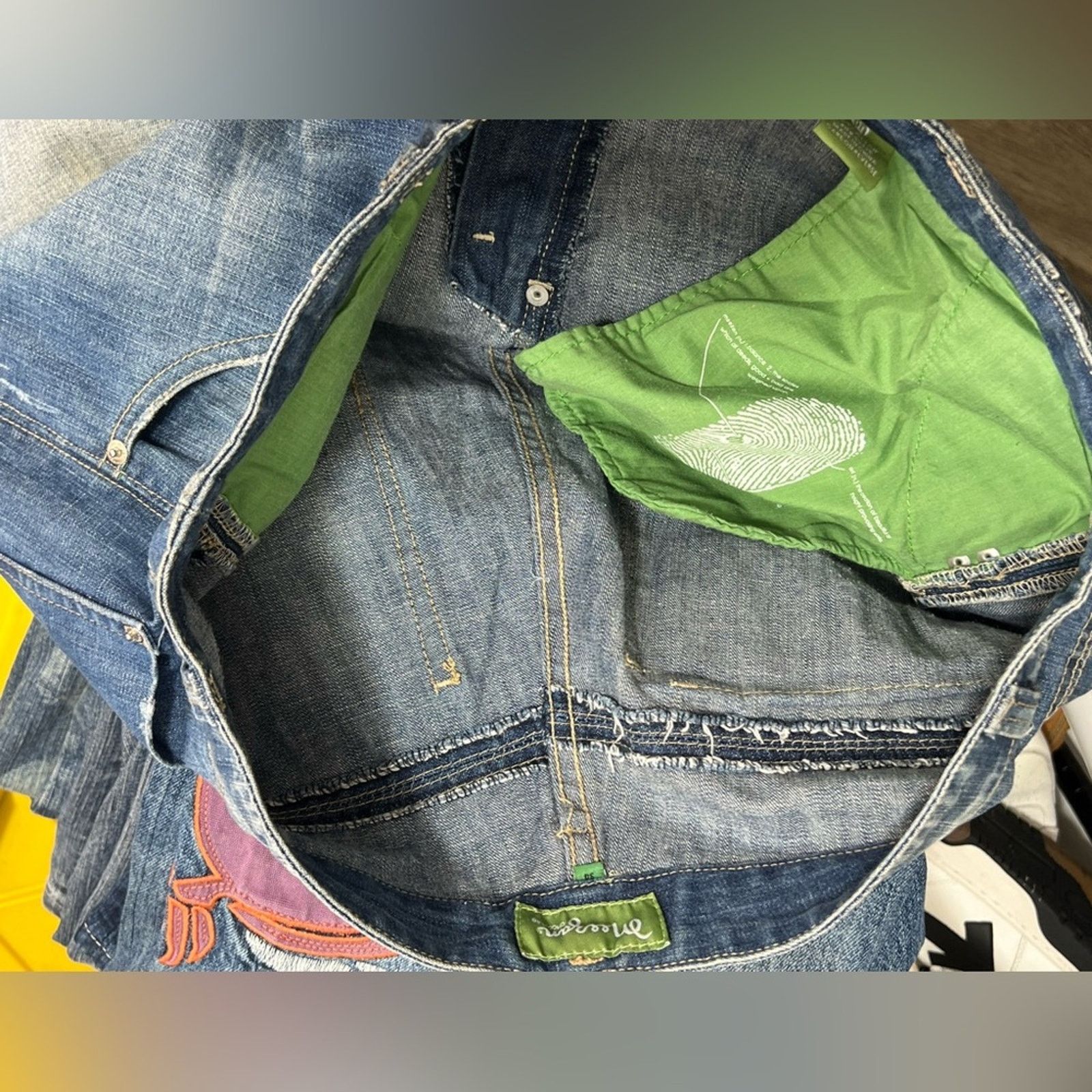 Vintage Vintage Meezan Jeans Mens 34x29 Jnco Style Y2K Baggy Skater Size US 34 / EU 50 - 11 Thumbnail