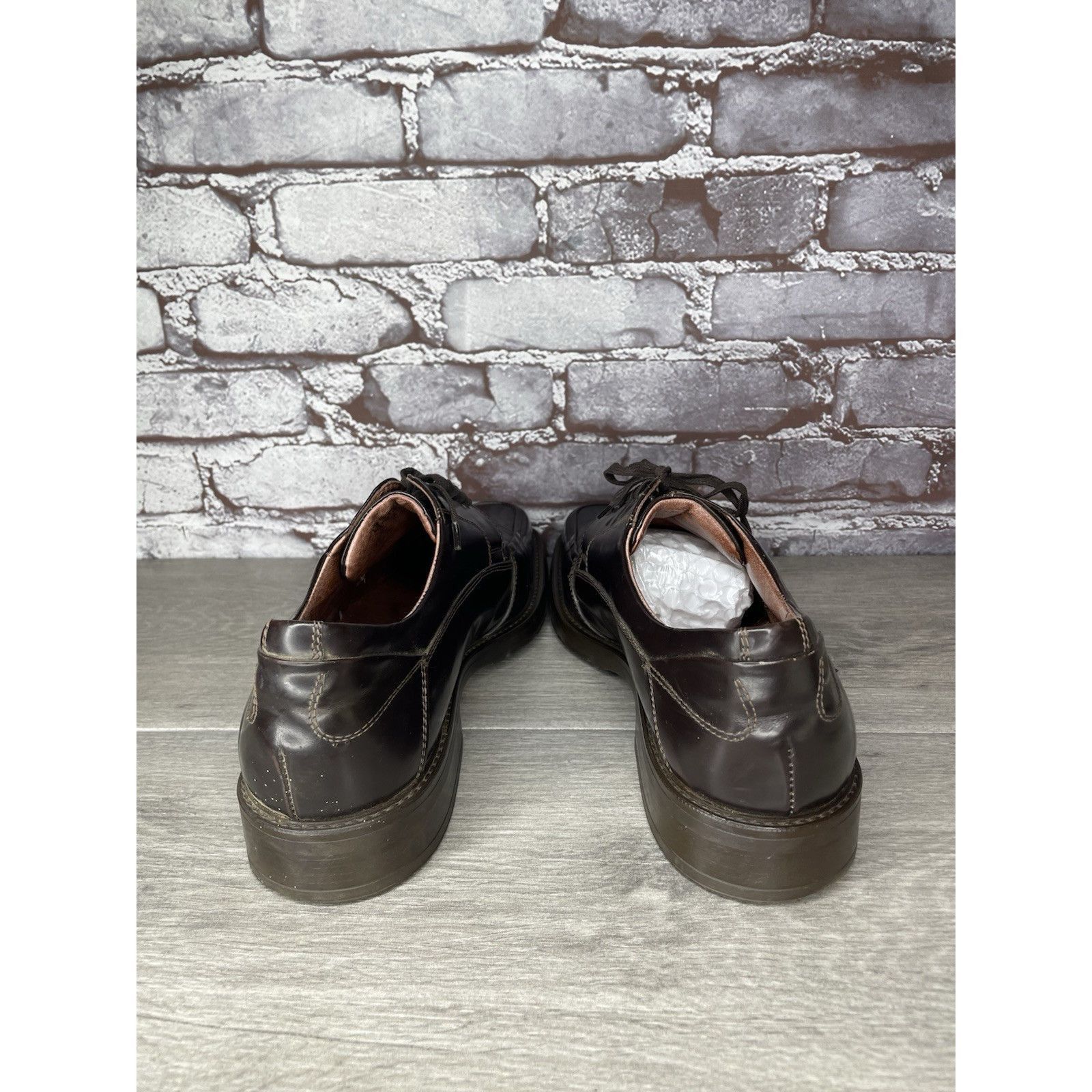 Johnston & Murphy Johnston & Murphy Handcrafted Italy Brown Square Oxfords Sho Size US 9.5 / EU 42-43 - 3 Thumbnail