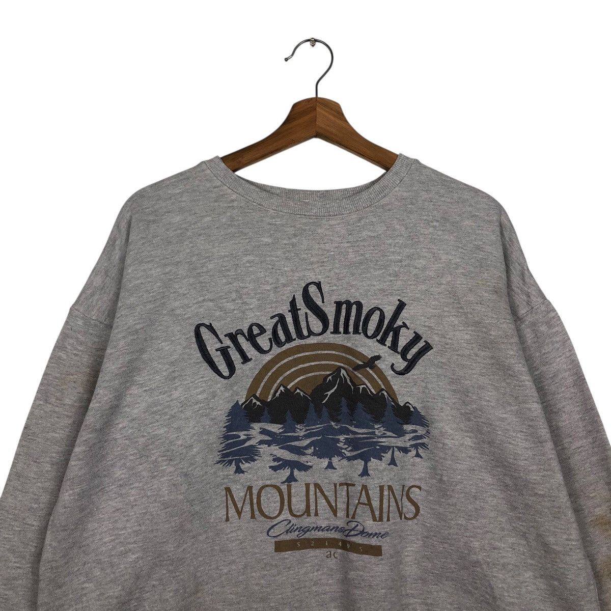 Japanese Brand 📌Vintage Sweatshirt Great Smoky Mountains Big Logo Size US L / EU 52-54 / 3 - 4 Thumbnail