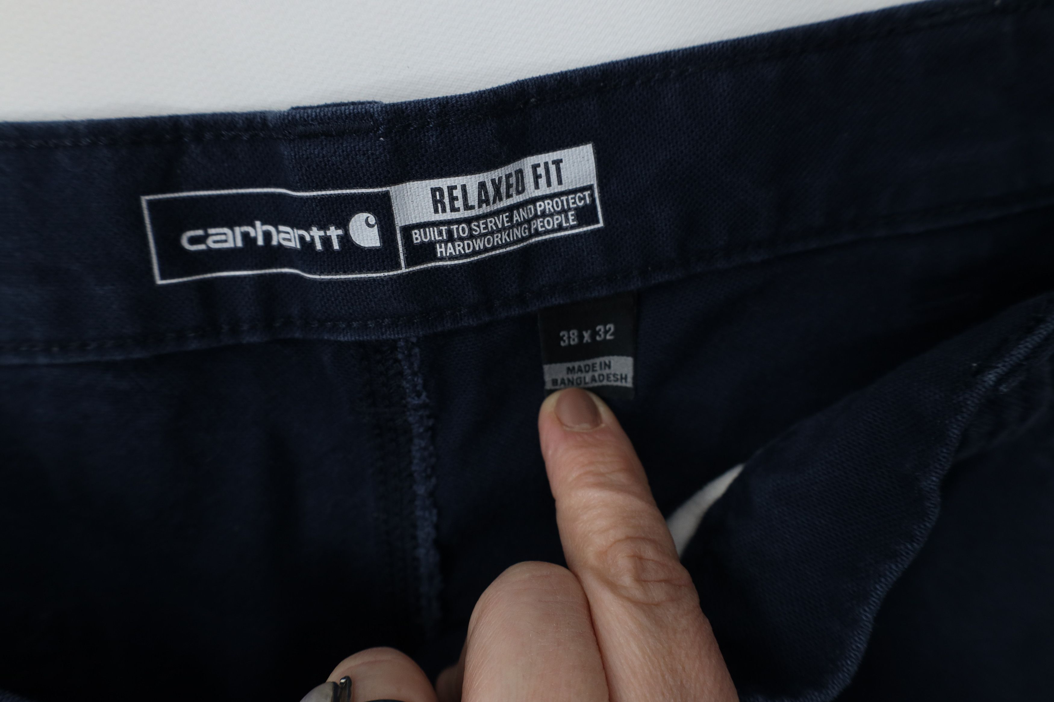 Carhartt Vintage Y2K Carhartt Fit Wide Leg Dungaree Pants Navy Blue Size US 38 / EU 54 - 7 Thumbnail
