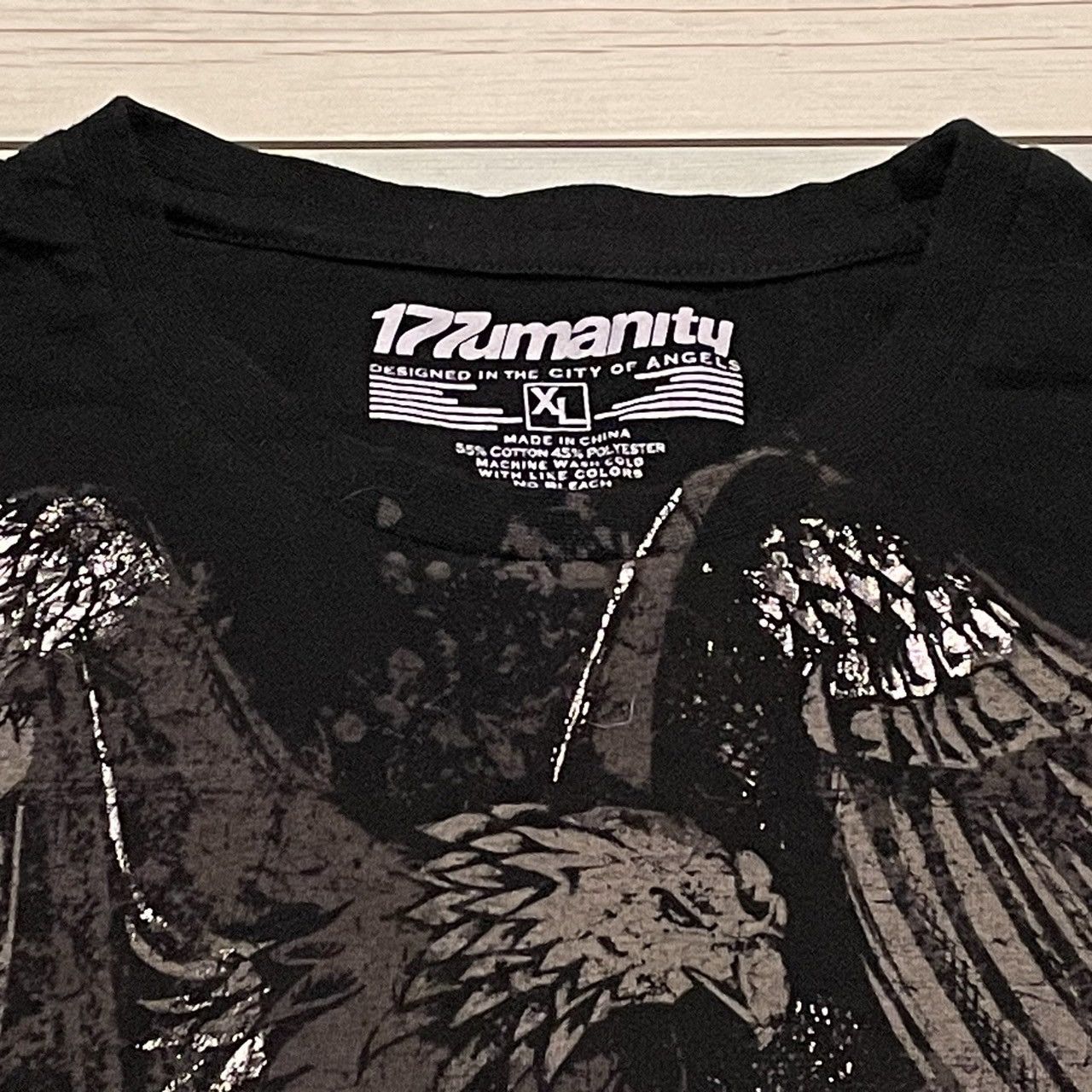 Affliction × Ed Hardy × Tapout Rare Wings Cross Tee Y2K Affliction Style Size US L / EU 52-54 / 3 - 3 Thumbnail