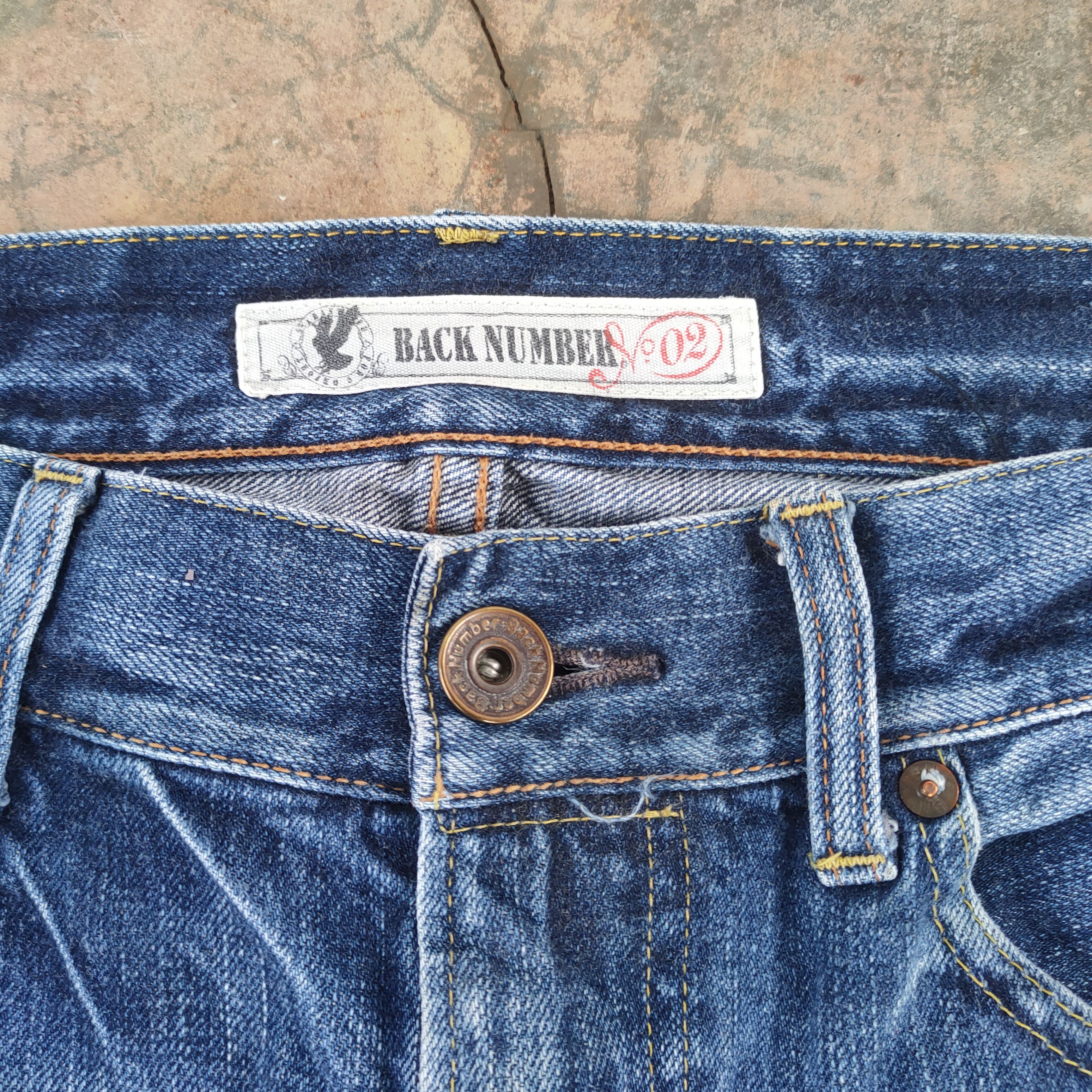 Jean W33 VINTAGE B.NUMBER FADED DISTRESSED RIPPED JEAN PANTS Size US 33 - 5 Thumbnail