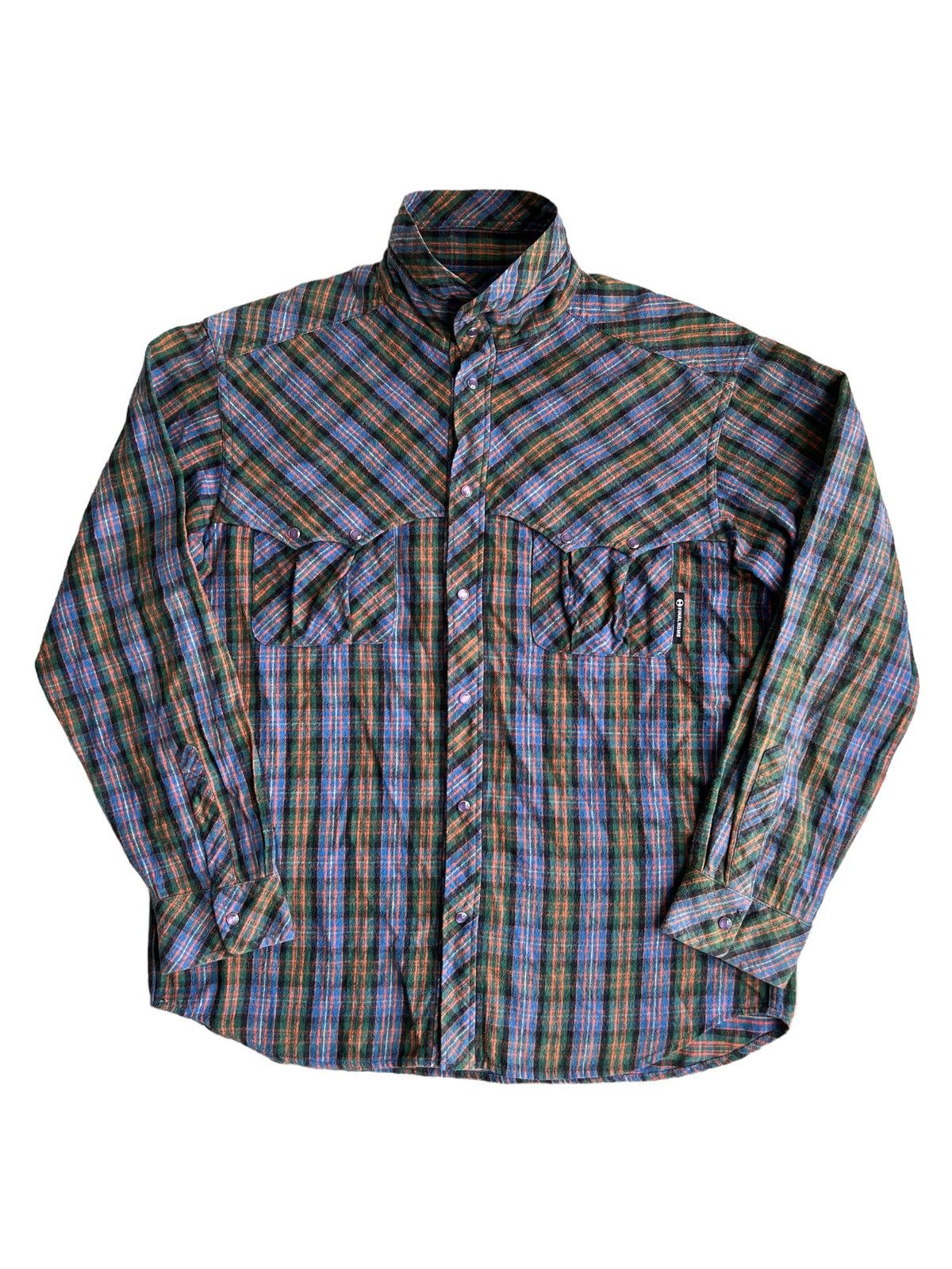 Final Home Final Home Kosuke Tsumura Psychedelics Plaid Flannel Shirt Size US M / EU 48-50 / 2 - 3 Thumbnail