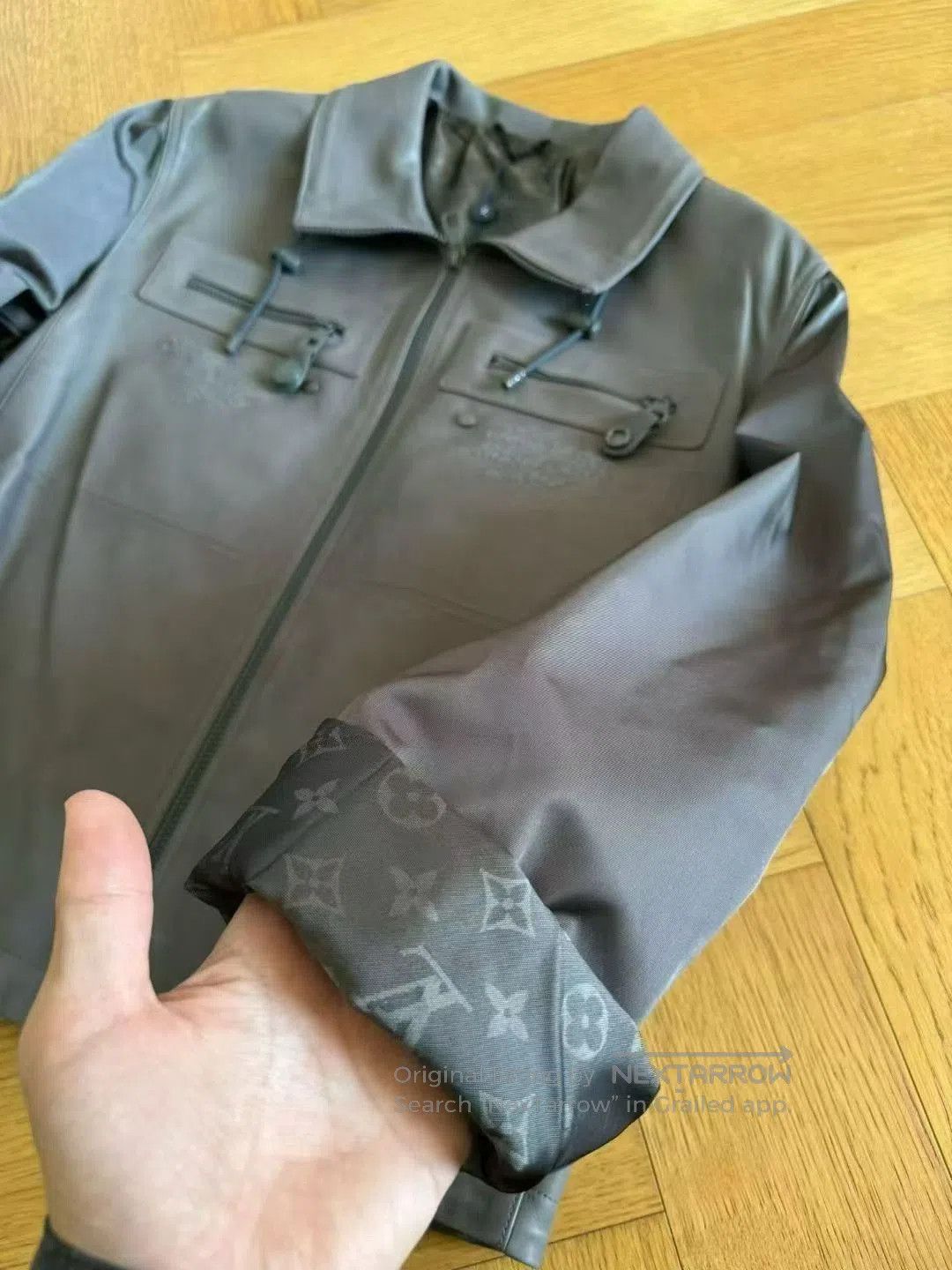Louis Vuitton Louis Vuitton Gray Embroidered Calfskin Jacket. Size US M / EU 48-50 / 2 - 4 Thumbnail