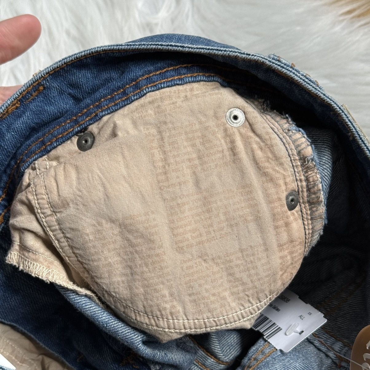 John Galliano 📌 NEW John Galliano Y2K 00s Big Logo Straight Jeans Size 25" / US 0 / IT 36 - 19 Thumbnail