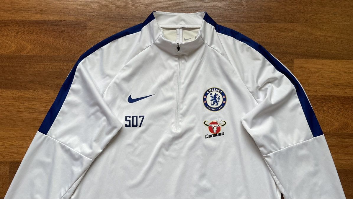 Chelsea Soccer CHELSEA NIKE 2017/2018 SOCCER SQUAD DRILL 1/4 ZIP TRACK TOP Size US L / EU 52-54 / 3 - 2 Thumbnail