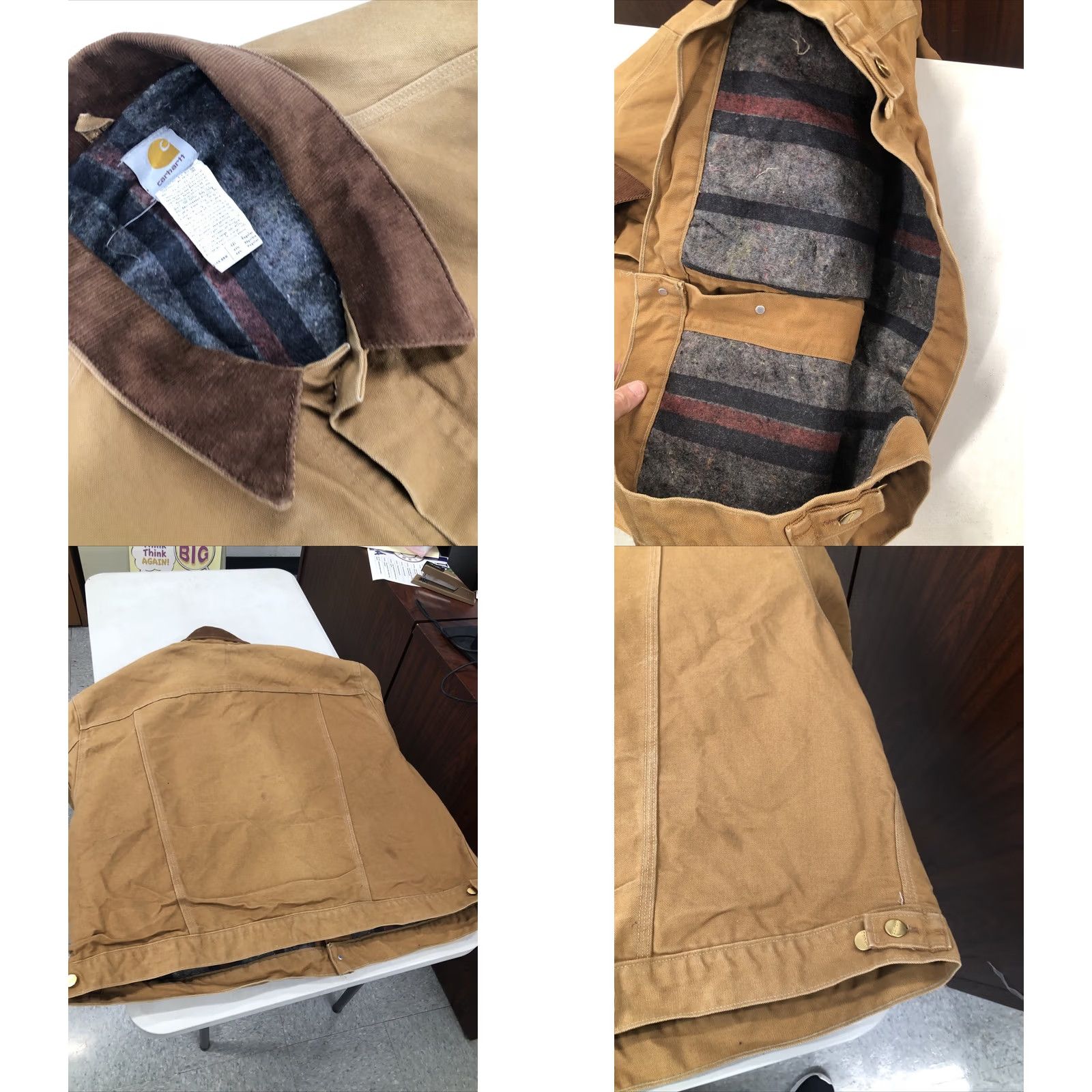 Carhartt VINTAGE Carhartt J148 4XL Trucker Jacket Bomber Coat USA Made Brown Lined Big & Tall Mens Size US XXL / EU 58 / 5 - 9 Thumbnail