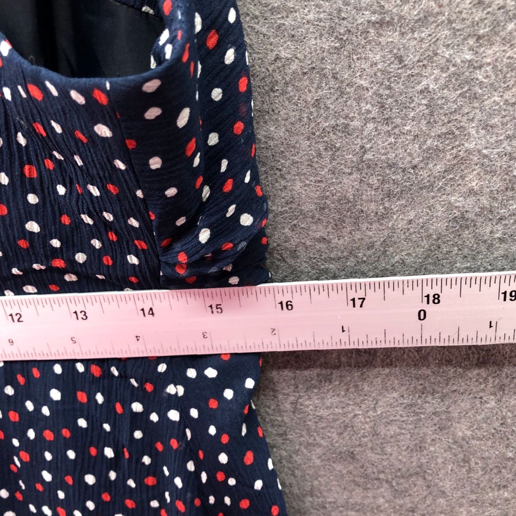 Vineyard Vines Vineyard Vines 100% Silk Cami Dress Womens 10 Navy Blue Polka Dot Size L / US 10 / IT 46 - 6 Thumbnail