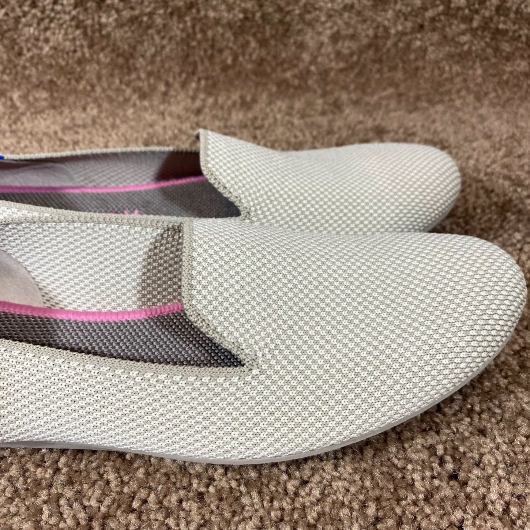 Rothy's Rothy’s Womens 8 Gray Oatmeal Round Toe Ballet Flats Workwear Authentic Flat Ballet Shoes Womens Shoes Size US 8 / IT 38 - 3 Thumbnail