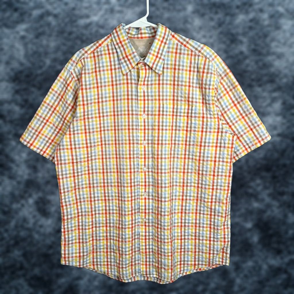 Cutter & Buck Cutter & Buck Mens Short Sleeve Plaid Button Shirt L Multicolor Cotton 100% Button-Down Collar Casual Size US L / EU 52-54 / 3 - 1 Thumbnail