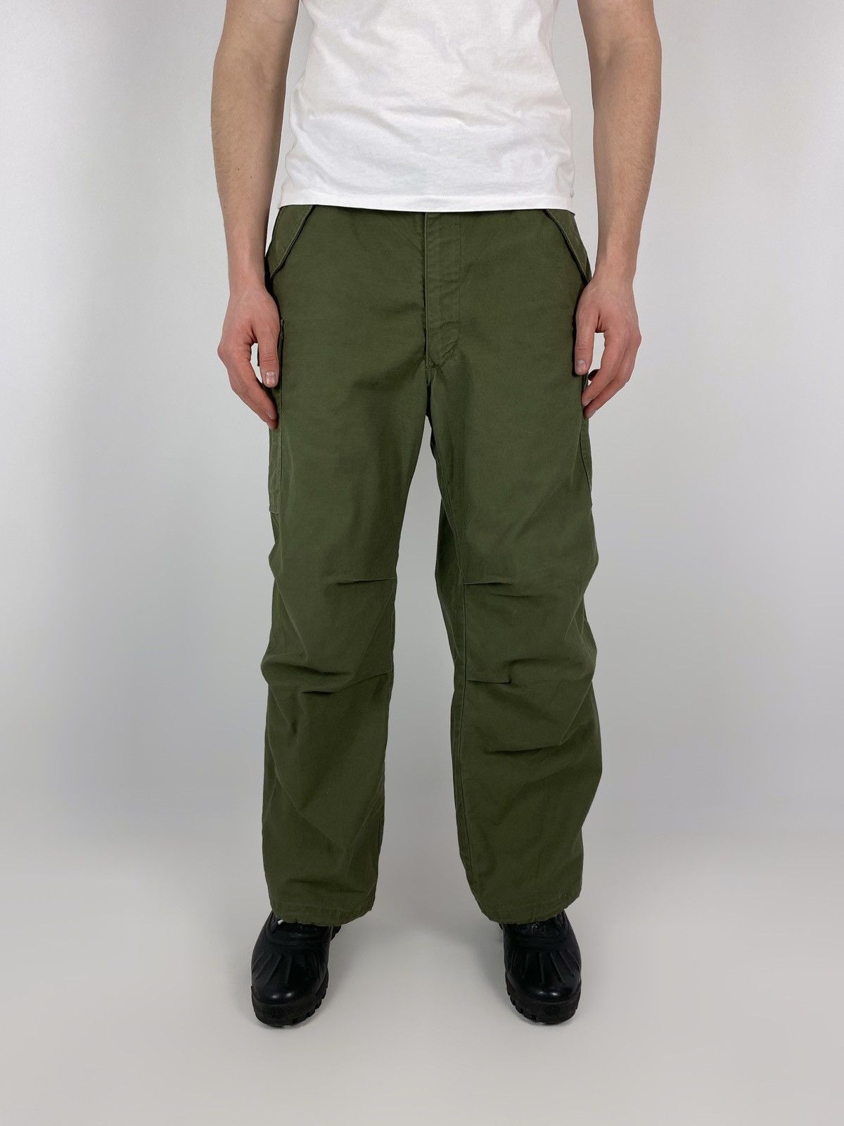 Vintage 1960’s Vintage US Army M-65 Olive Green Field Cargo Pants Size US 34 / EU 50 - 1 Thumbnail