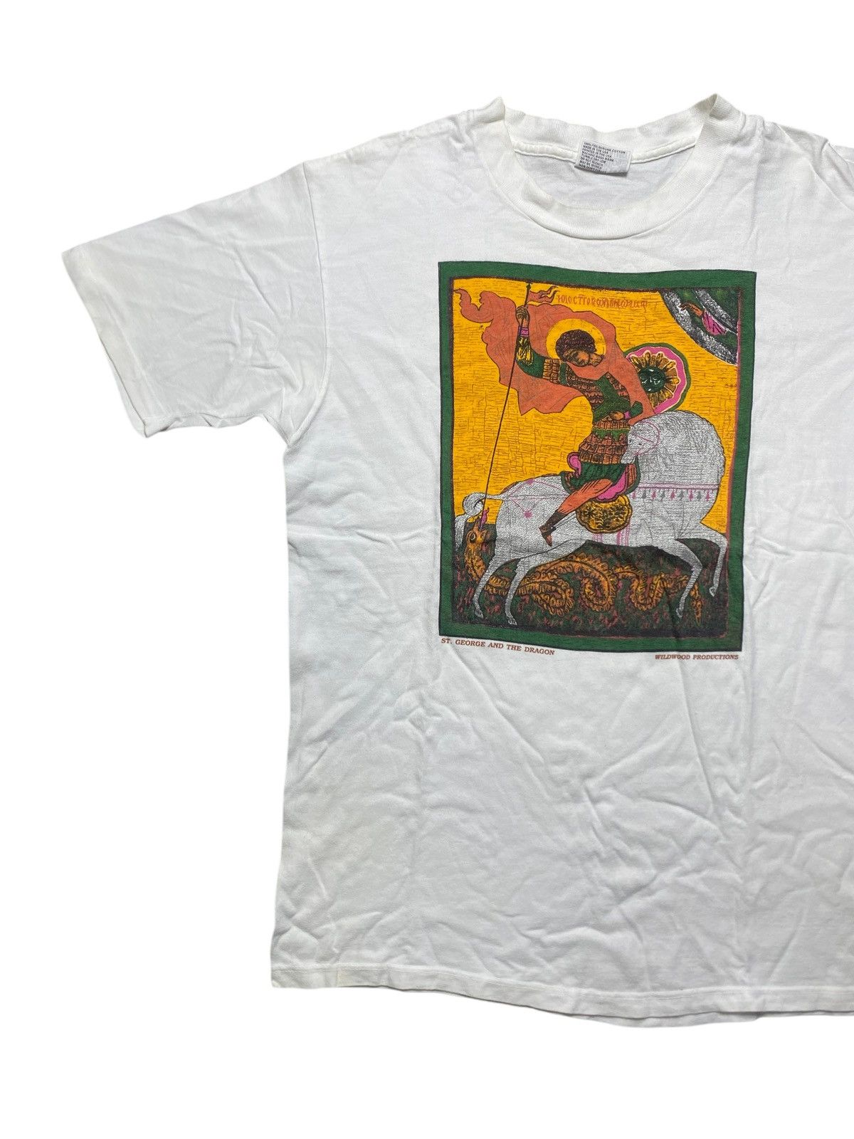 Vintage VINTAGE ART TEE WILDWOOD PRODUCTION ST GEORGE AND THE DRAGON Size US M / EU 48-50 / 2 - 5 Thumbnail