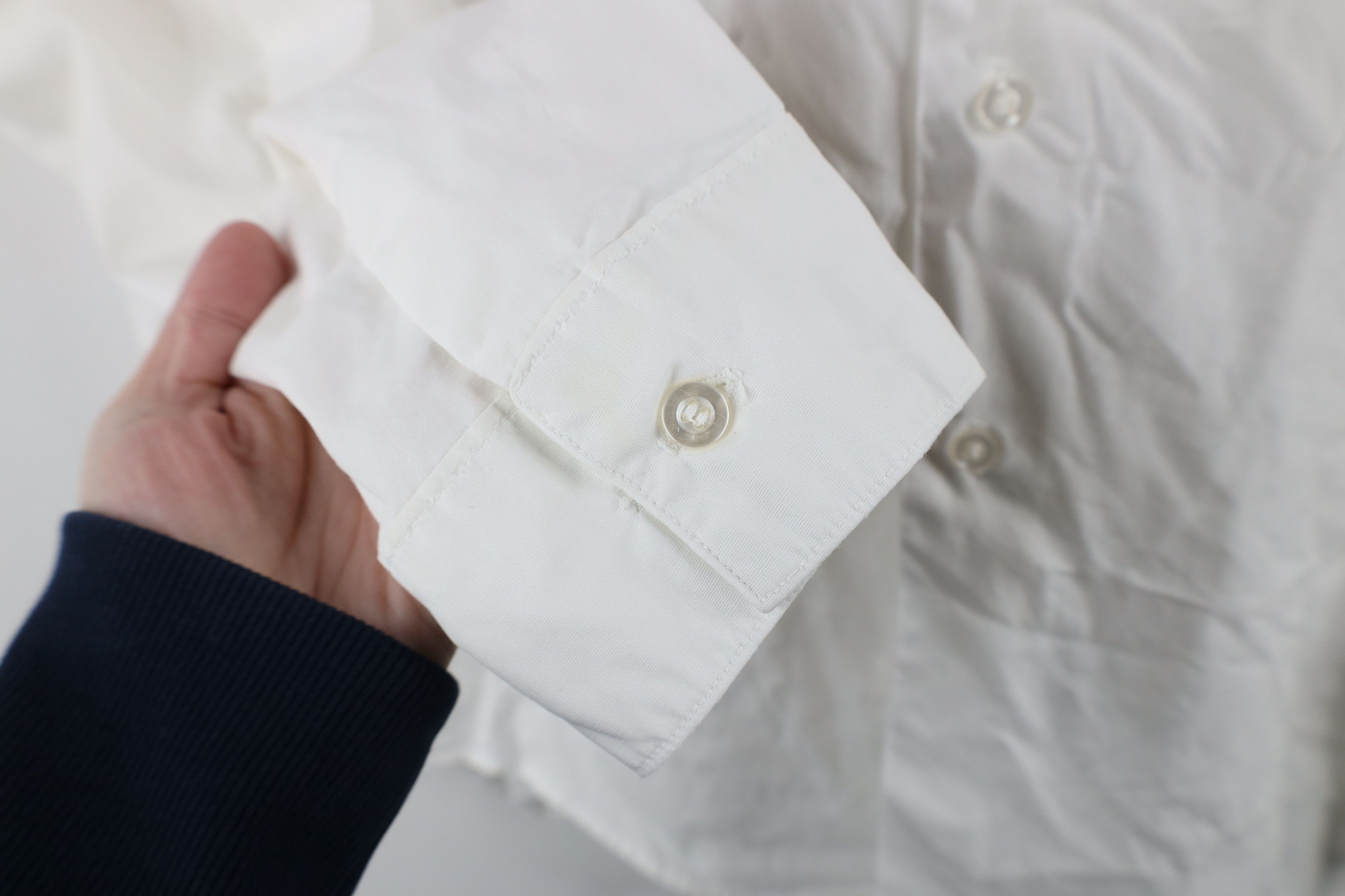 Vintage Vintage 60s 70s Streetwear Collared Button Shirt White USA Size US M / EU 48-50 / 2 - 4 Thumbnail