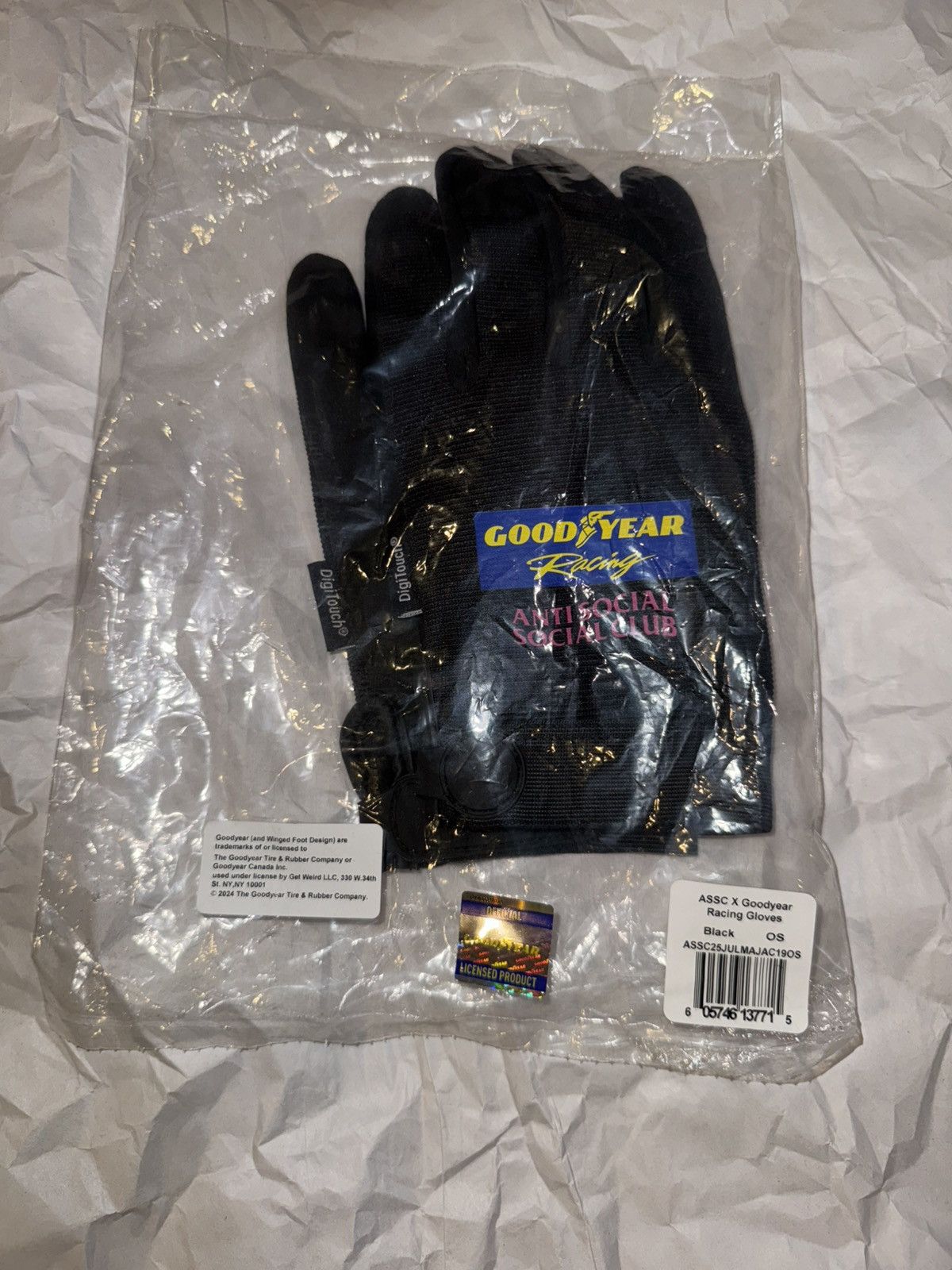 Anti Social Social Club Anti Social Social Club Good Year Gloves Size ONE SIZE - 1 Thumbnail