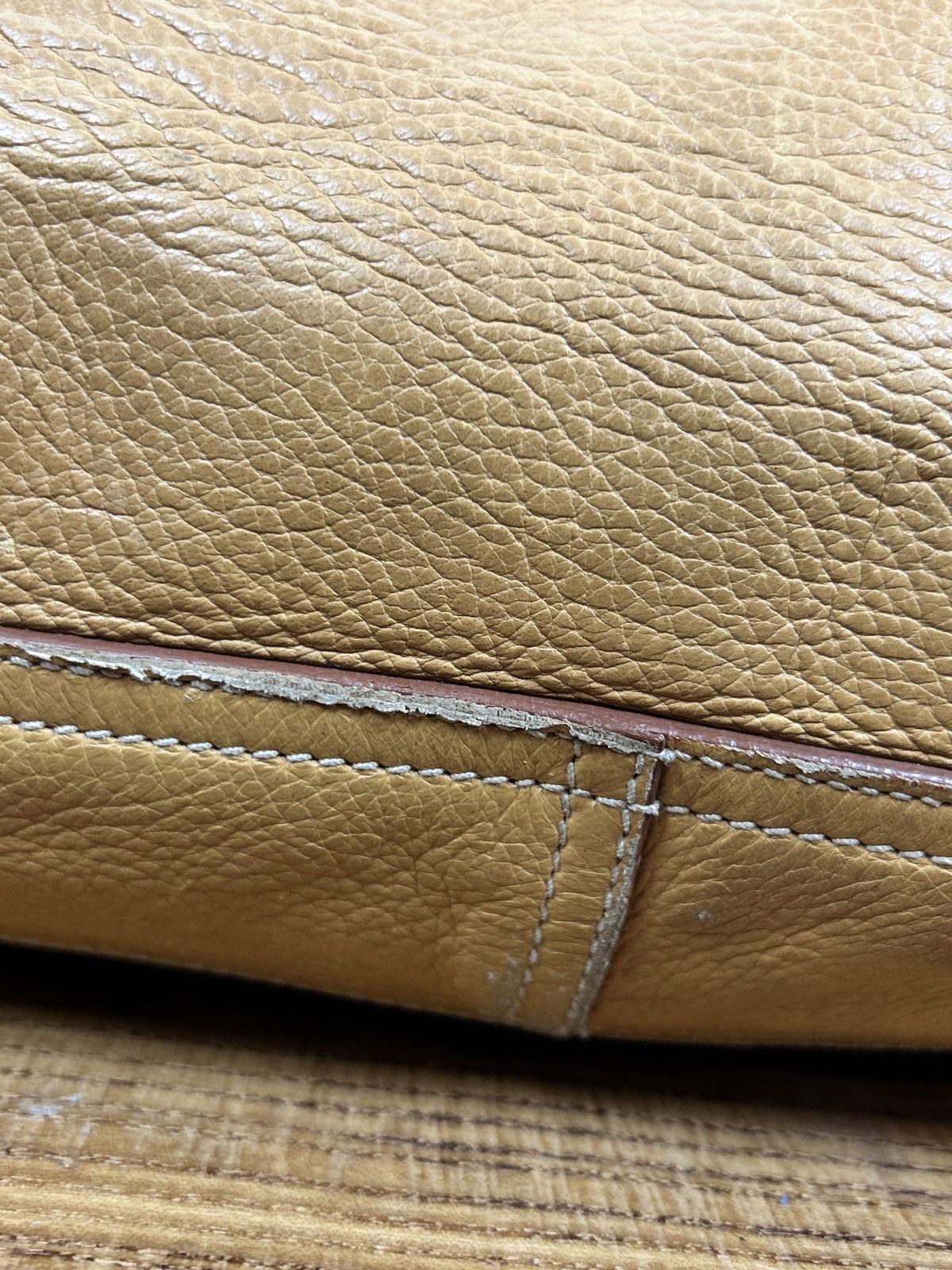 Prada Prada Deerskin Leather Handbag Shoulder Bag Size ONE SIZE - 14 Thumbnail