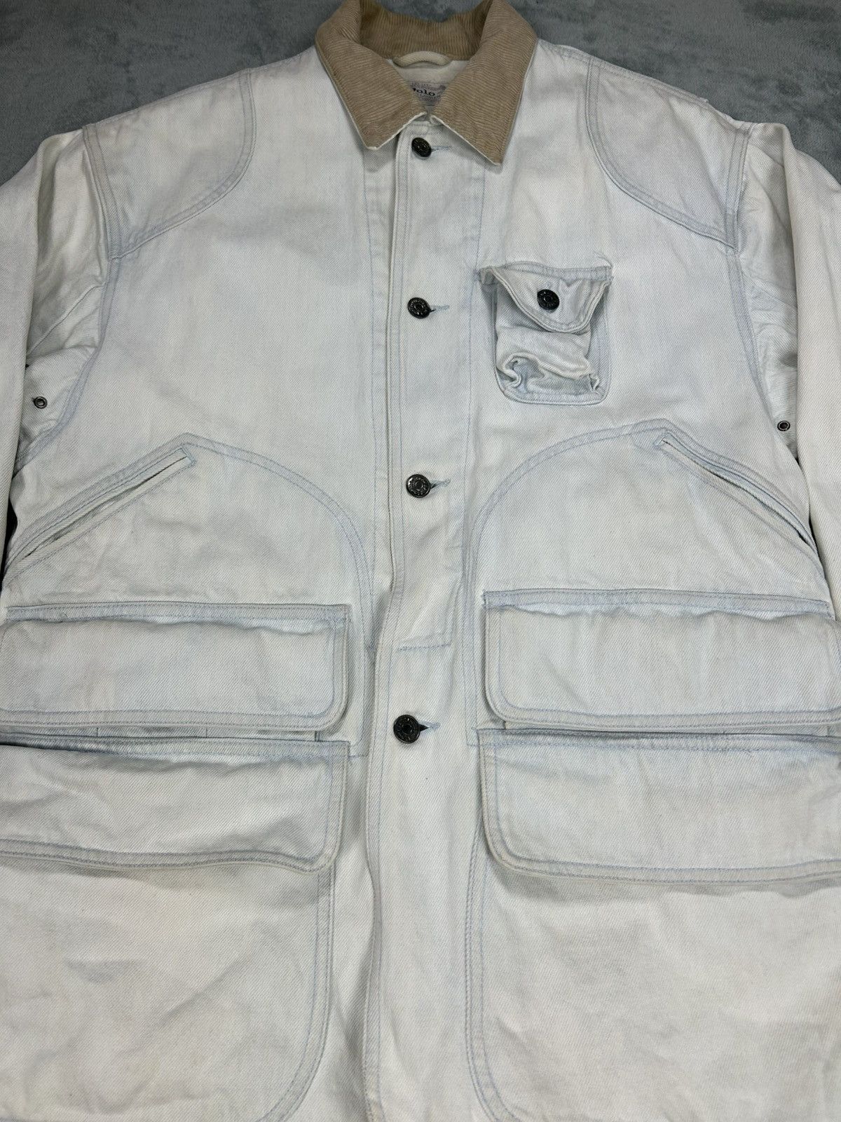 Polo Ralph Lauren Vintage 80’s Polo Ralph Lauren Denim Hunting Jacket Size US M / EU 48-50 / 2 - 3 Thumbnail