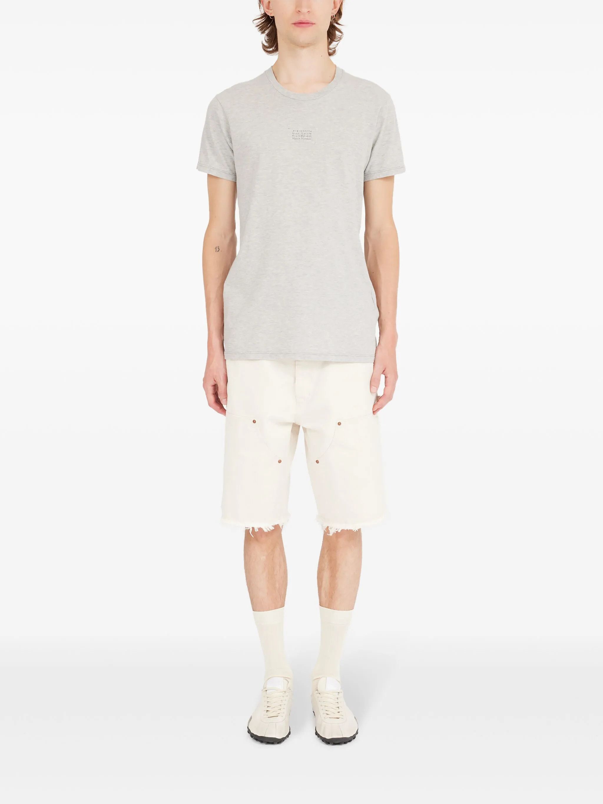 Maison Margiela o1w1db10126 Numbers-Motif T-Shirt in Grey Size US S / EU 44-46 / 1 - 2 Thumbnail