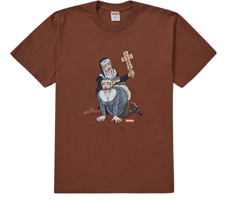 Supreme Supreme Nuns Tee Brown Large Size US L / EU 52-54 / 3 - 3 Thumbnail